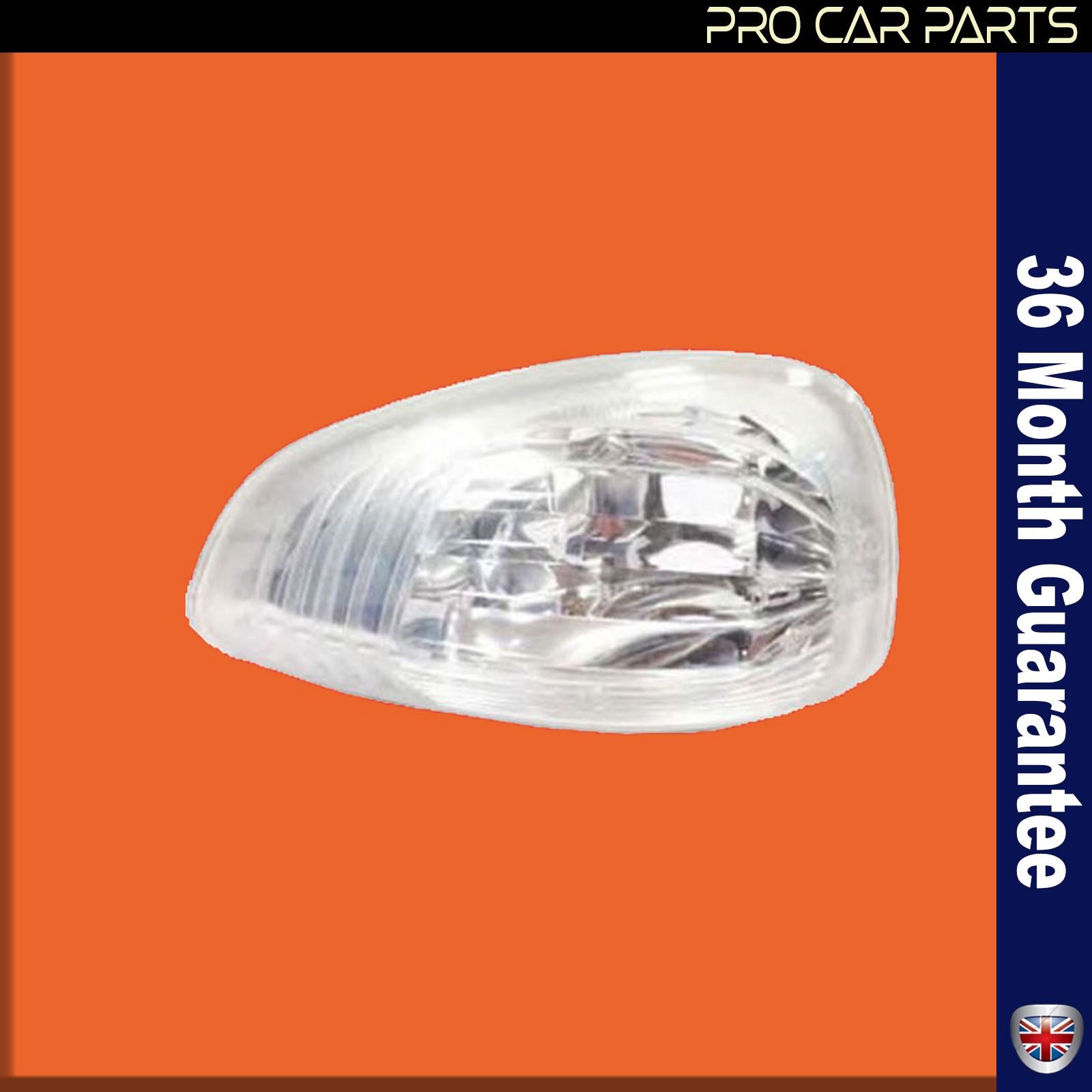 Vauxhall Movano wing mirror light side indicator lens clear white / left side