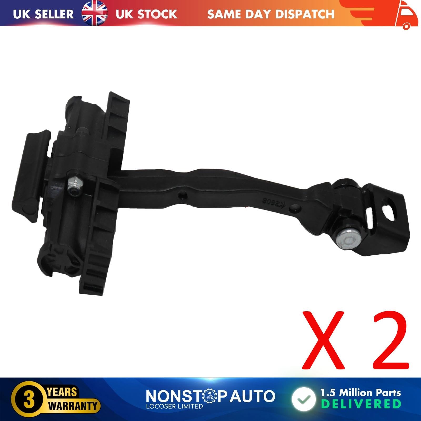 2 X Front Door Hinge Stop Check Strap Limitery Right and Left Side Fits SEAT Ibiza Mk5  Arona  6F0837179