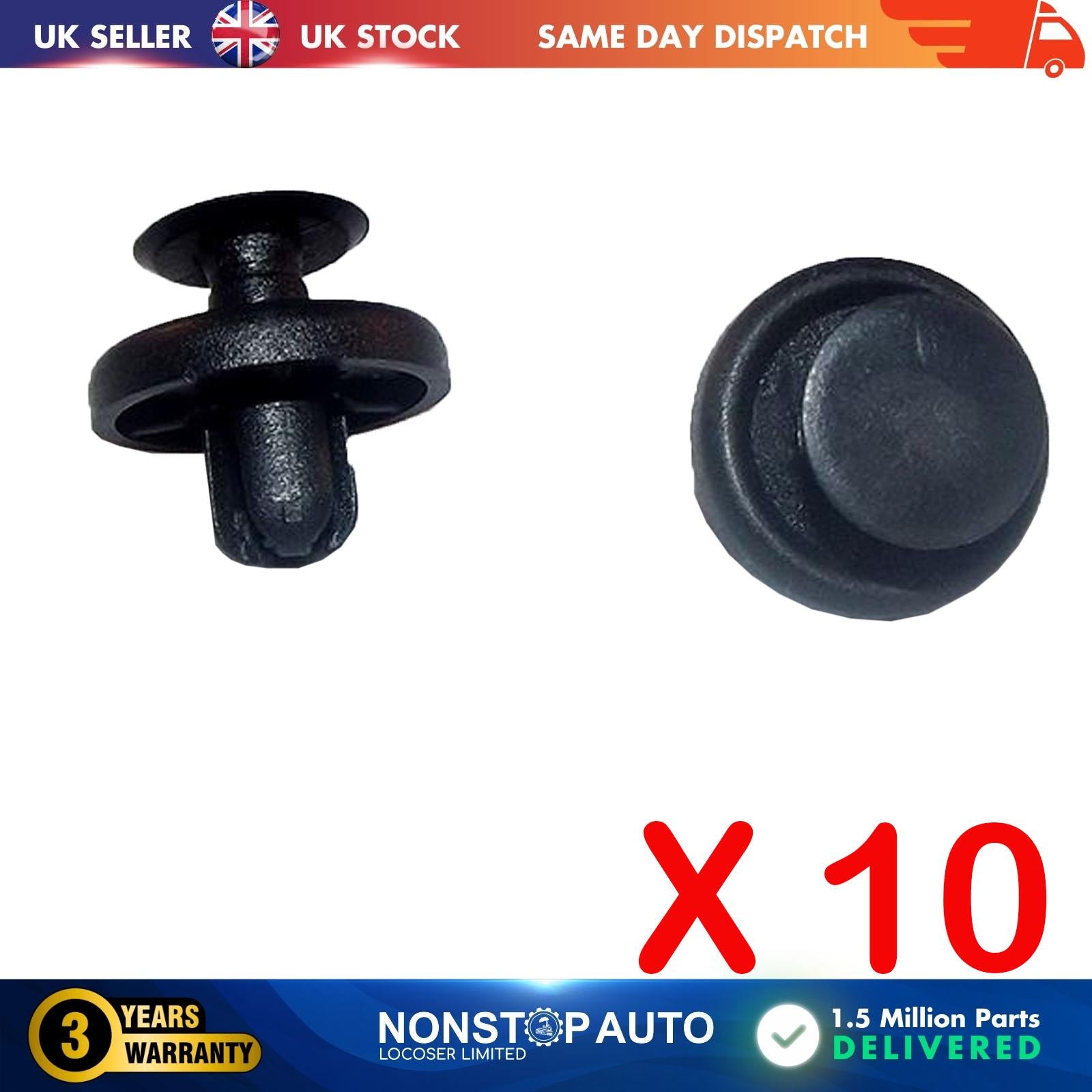 For TOYOTA G.M. Front Fender Push Type Retainer Clips X10