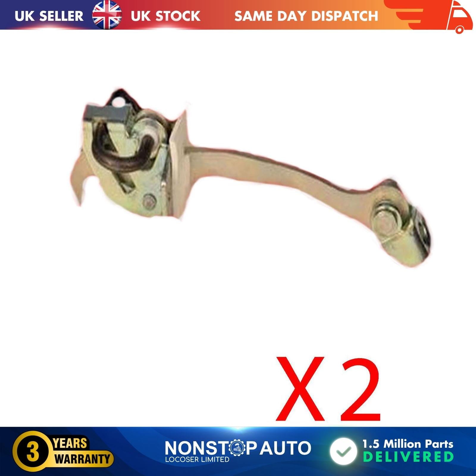 2XFront Door Hinge Stop Check Strap Limitery Right Left Fits VAUXHALL Zafira A