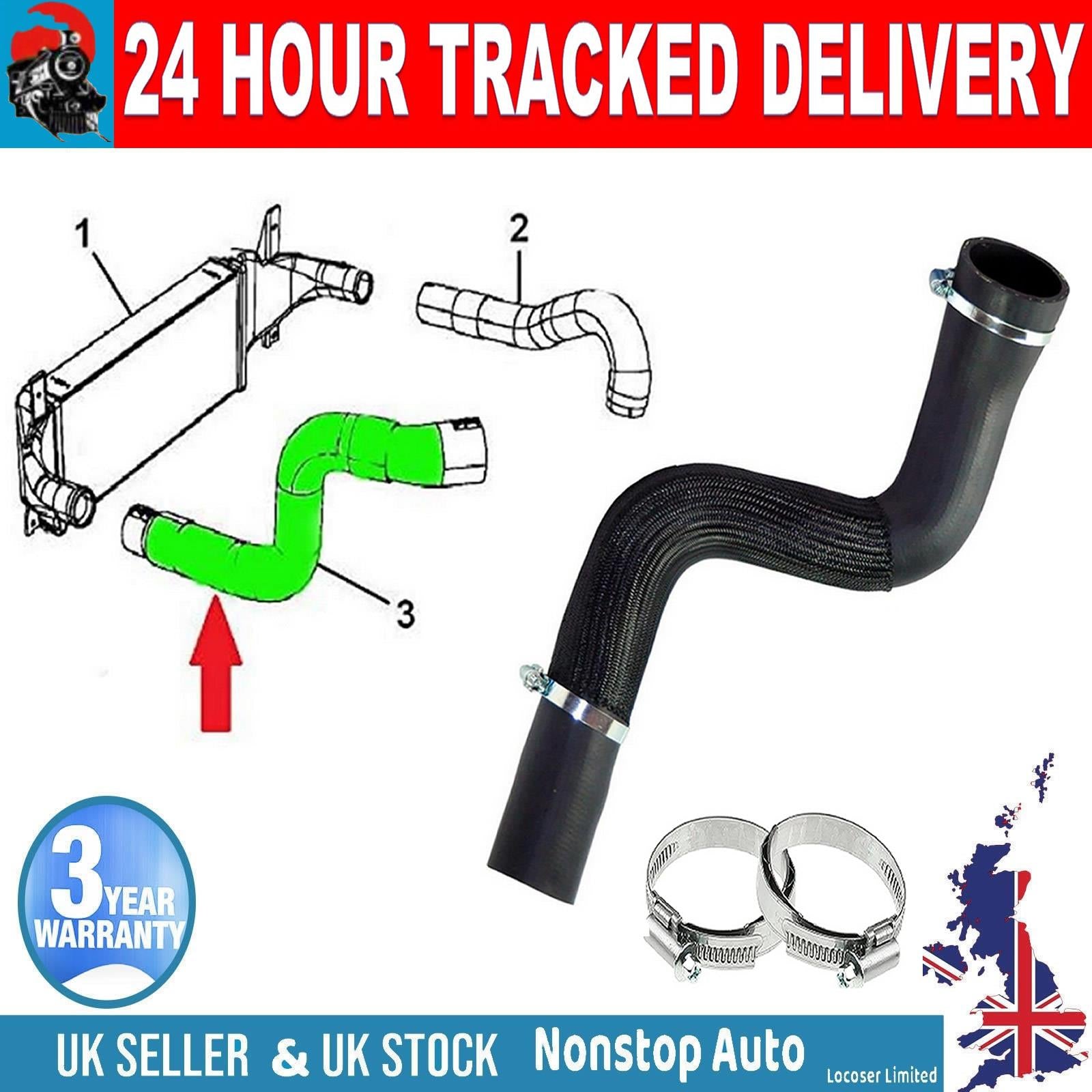 TURBO INTERCOOLER HOSE PIPE FOR    JEEP WRANGLER 3 JK 2.8 CRD CHEROKEE    55056640AC