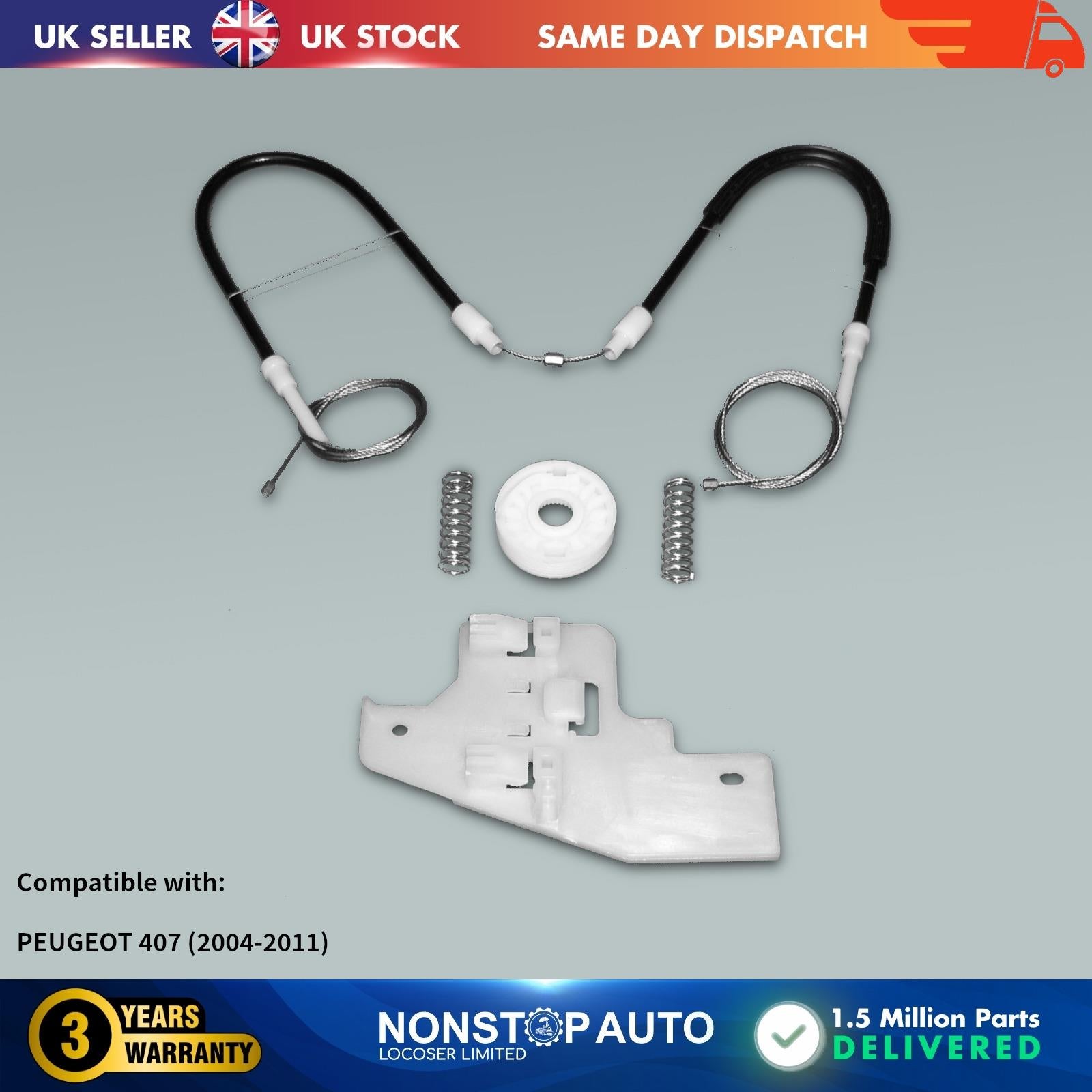Window Regulator Repair Kit Front Left PEUGEOT 407 9221Q6