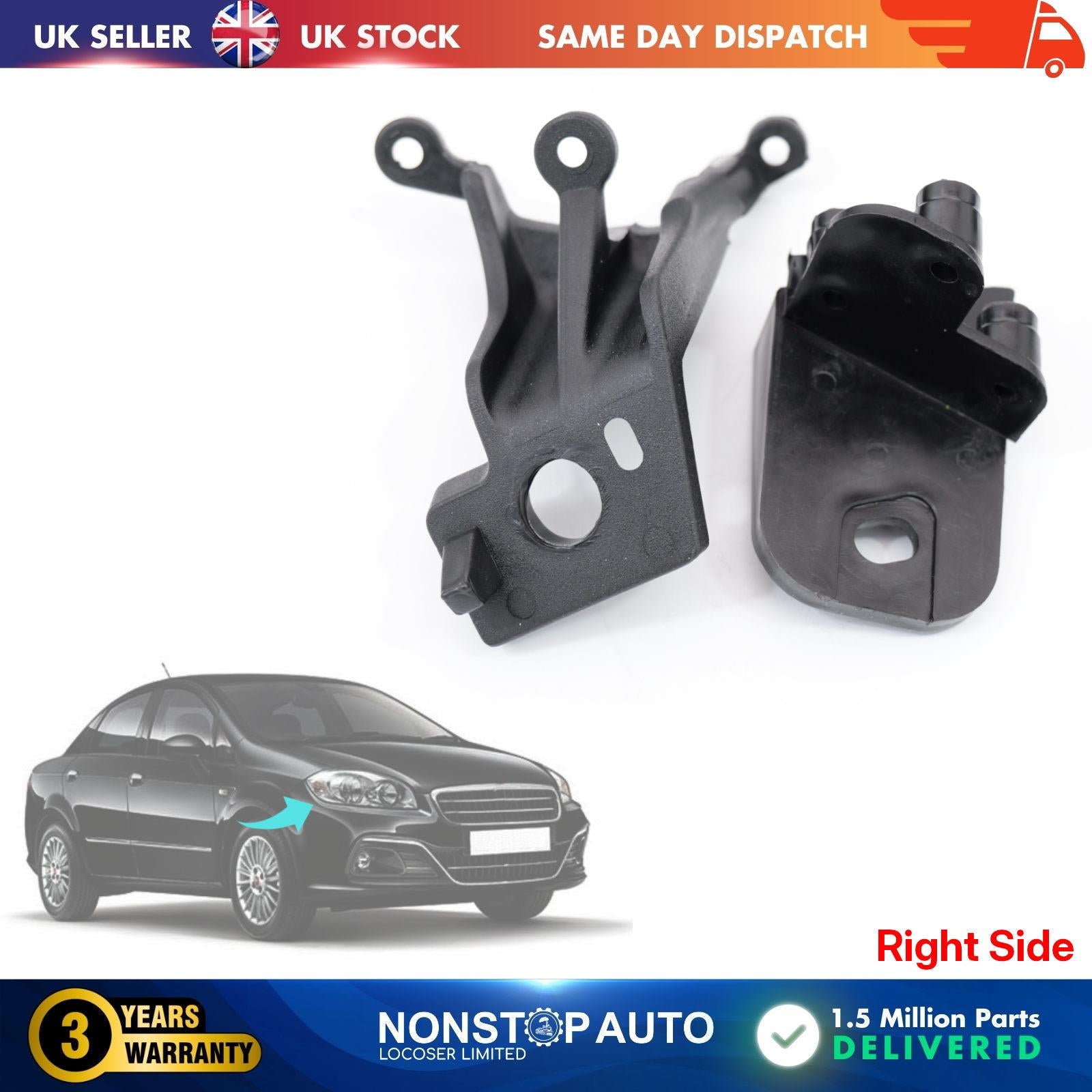For Fiat Linea Headlight repair kit bracket Clips holder right side 51785219