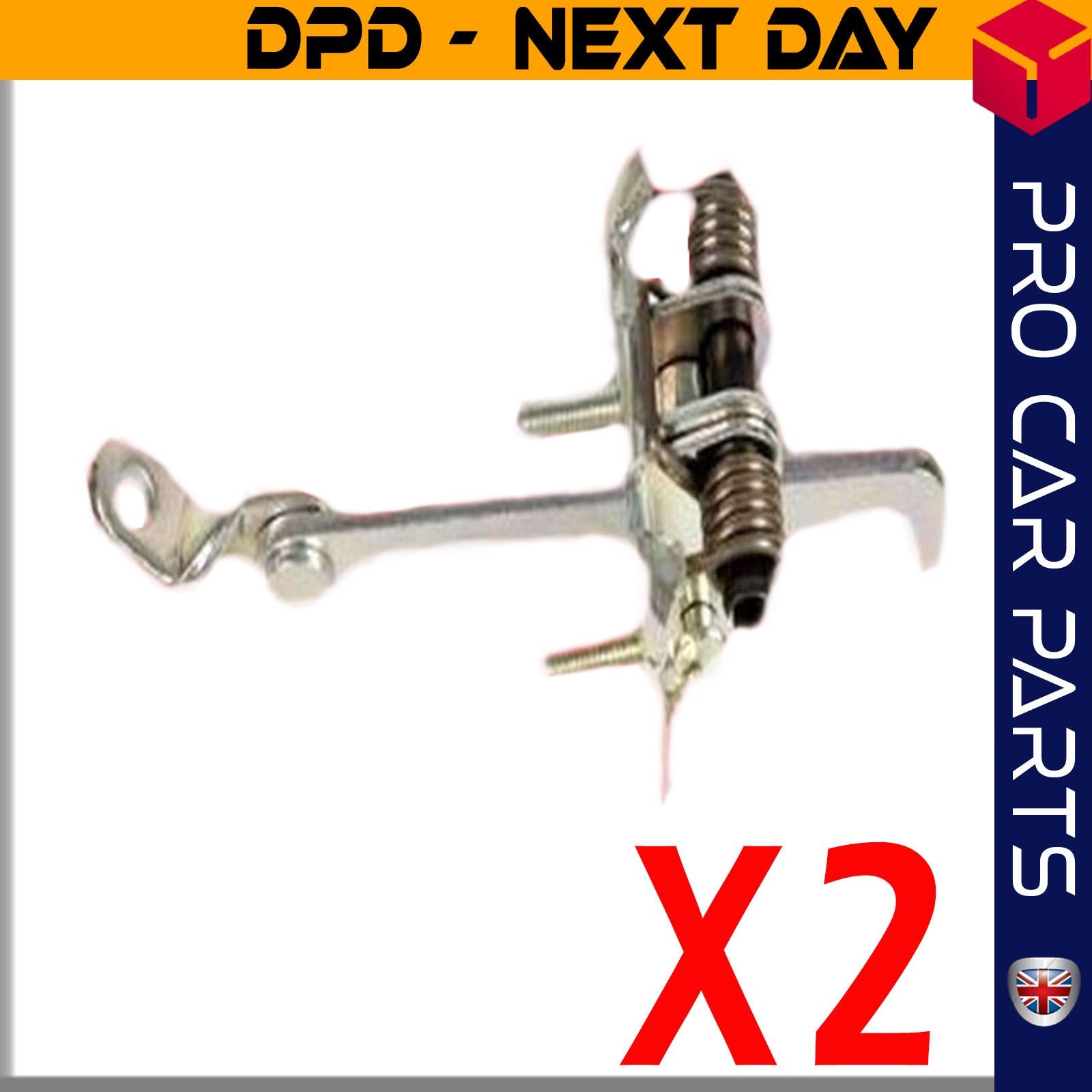 2 X Front Door Hinge Stop Check Strap Limitery Right and Left Side Fits RENAULT Megane I 7700828427