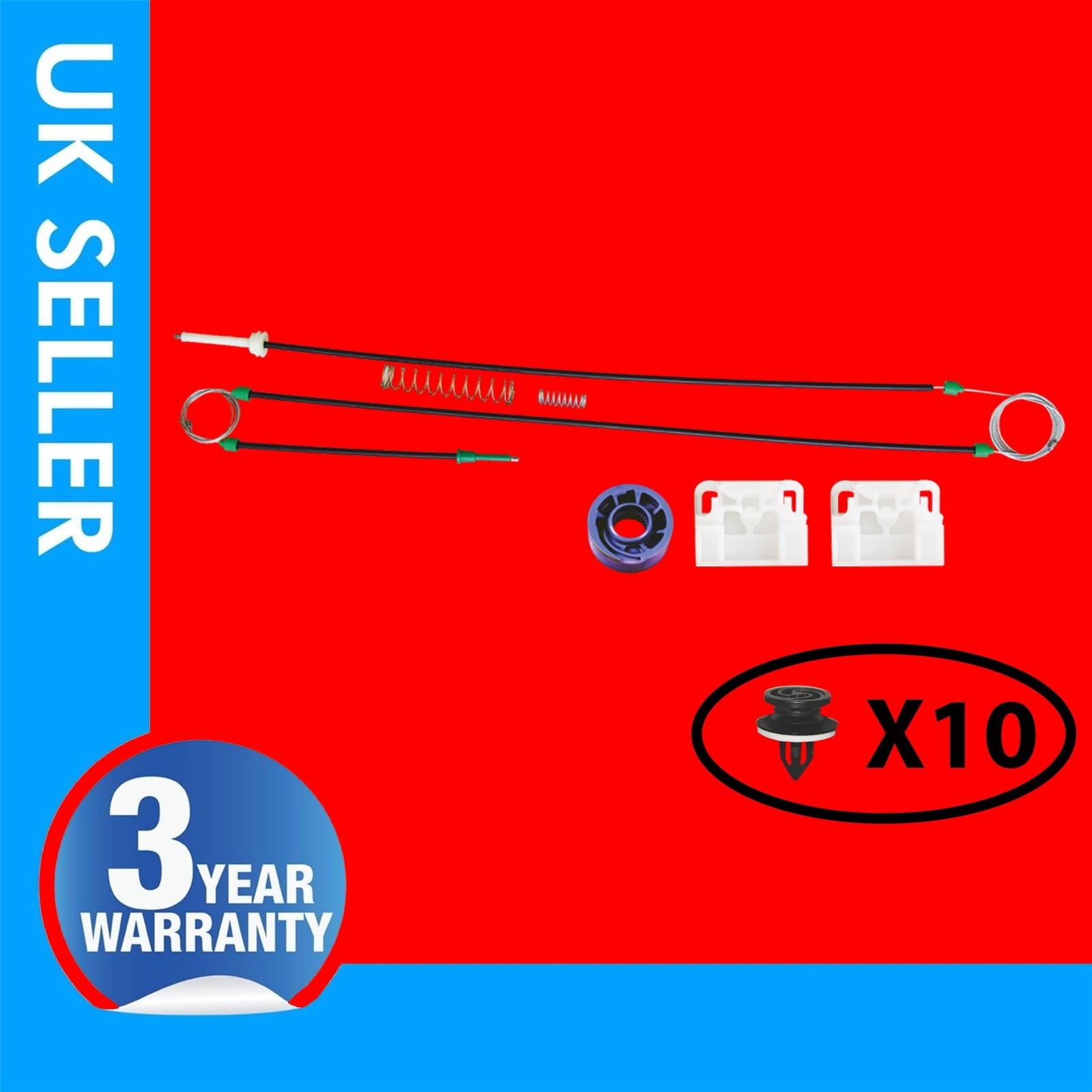 Fits AUDI A3 8P / 8PA WINDOW REGULATOR REPAIR KIT FRONT LEFT HAND SIDE