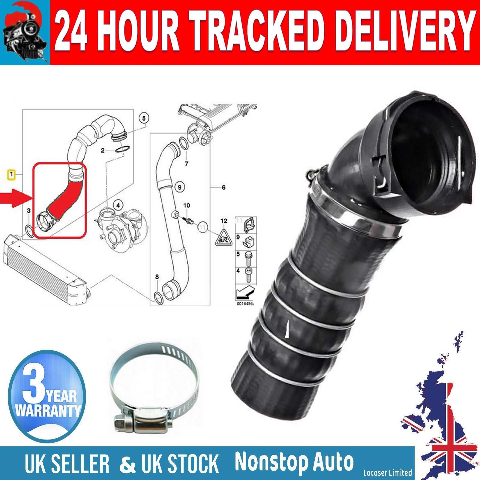 TURBO INTERCOOLER HOSE PIPE FOR BMW E60 E61 525D 525XD 530D 530XD 11617798438