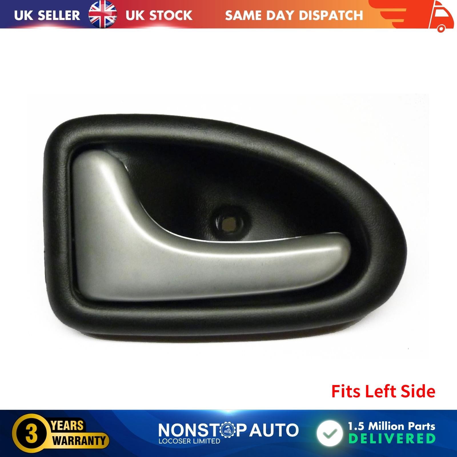Door Handle Interior Chrome Left Fits NISSAN Primastar 8200028994