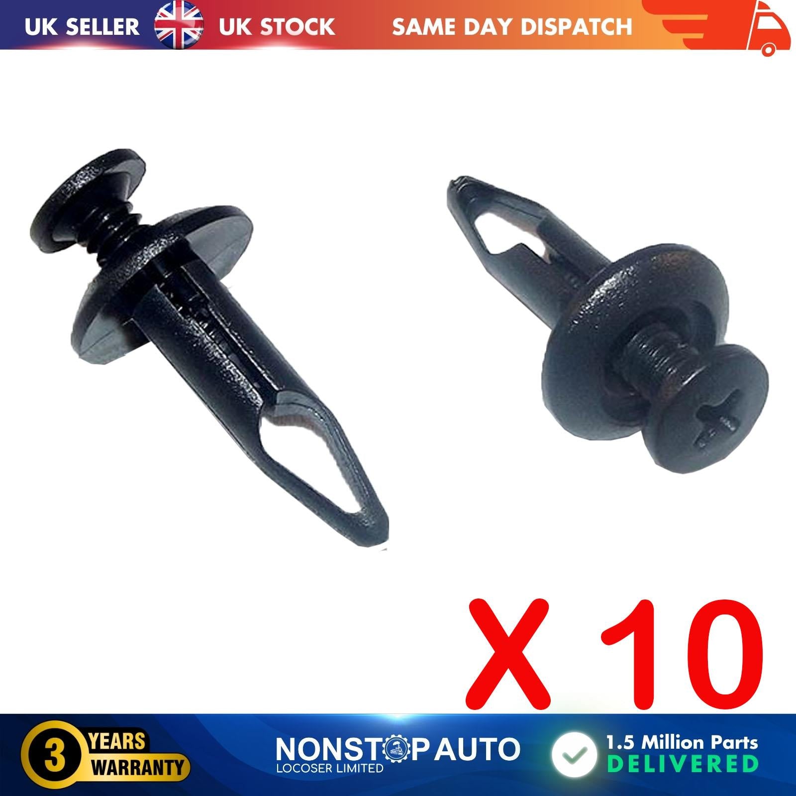 10 X FOR FORD CHRYSLER Door Card Trim Panel Retainer Clips N8039465, 6502871