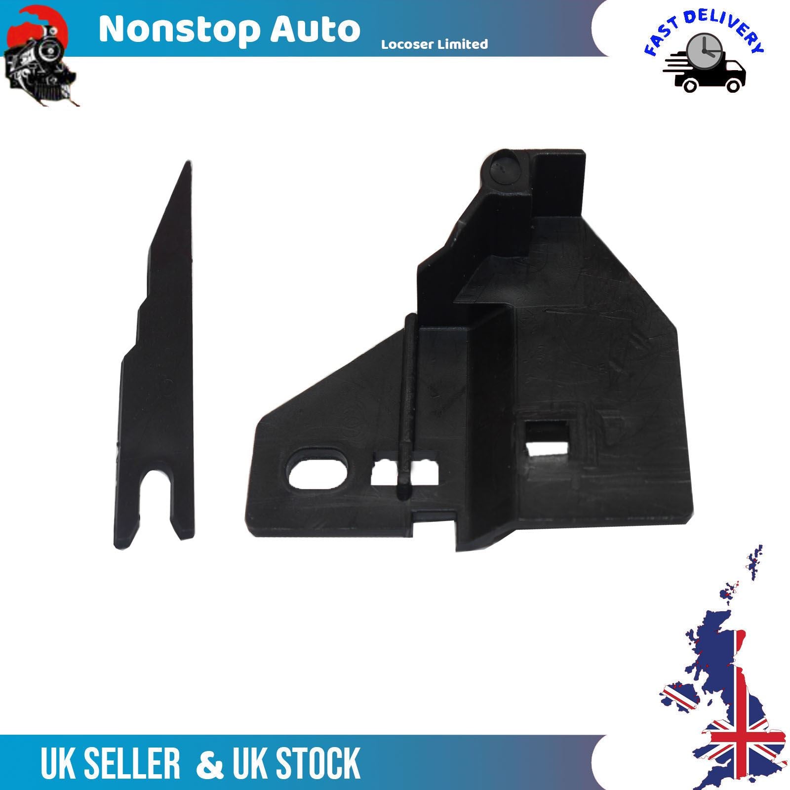 Headlight Repair Kit Bracket Mount Clips Left Side Fits Renault Clio Mk4