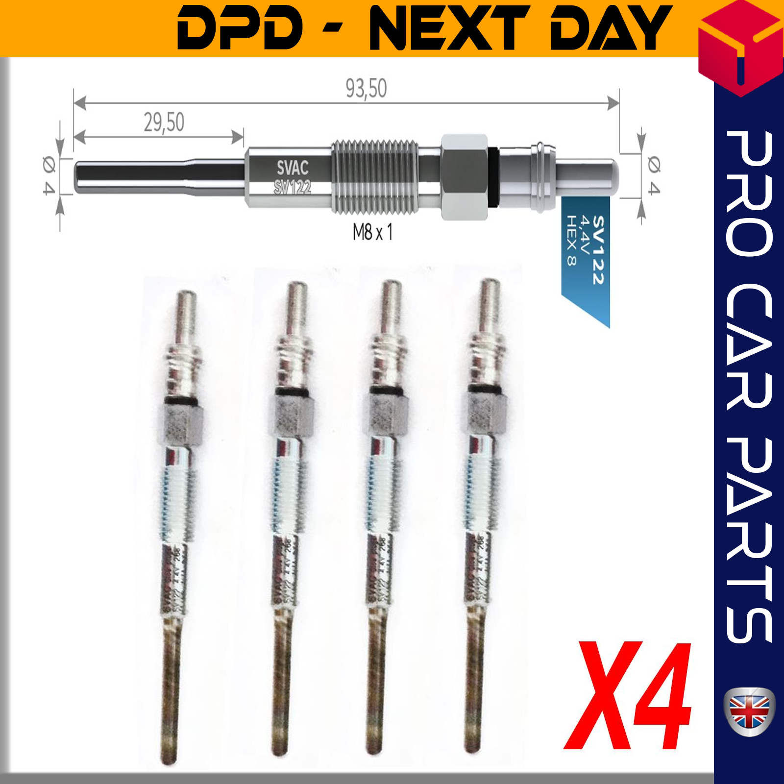 4 X CHEVROLET CAPTIVA-CRUZE-EPICA-LACETTI-NUBIRA / OPEL ANTARA 2.0 CDTI Glow Plug