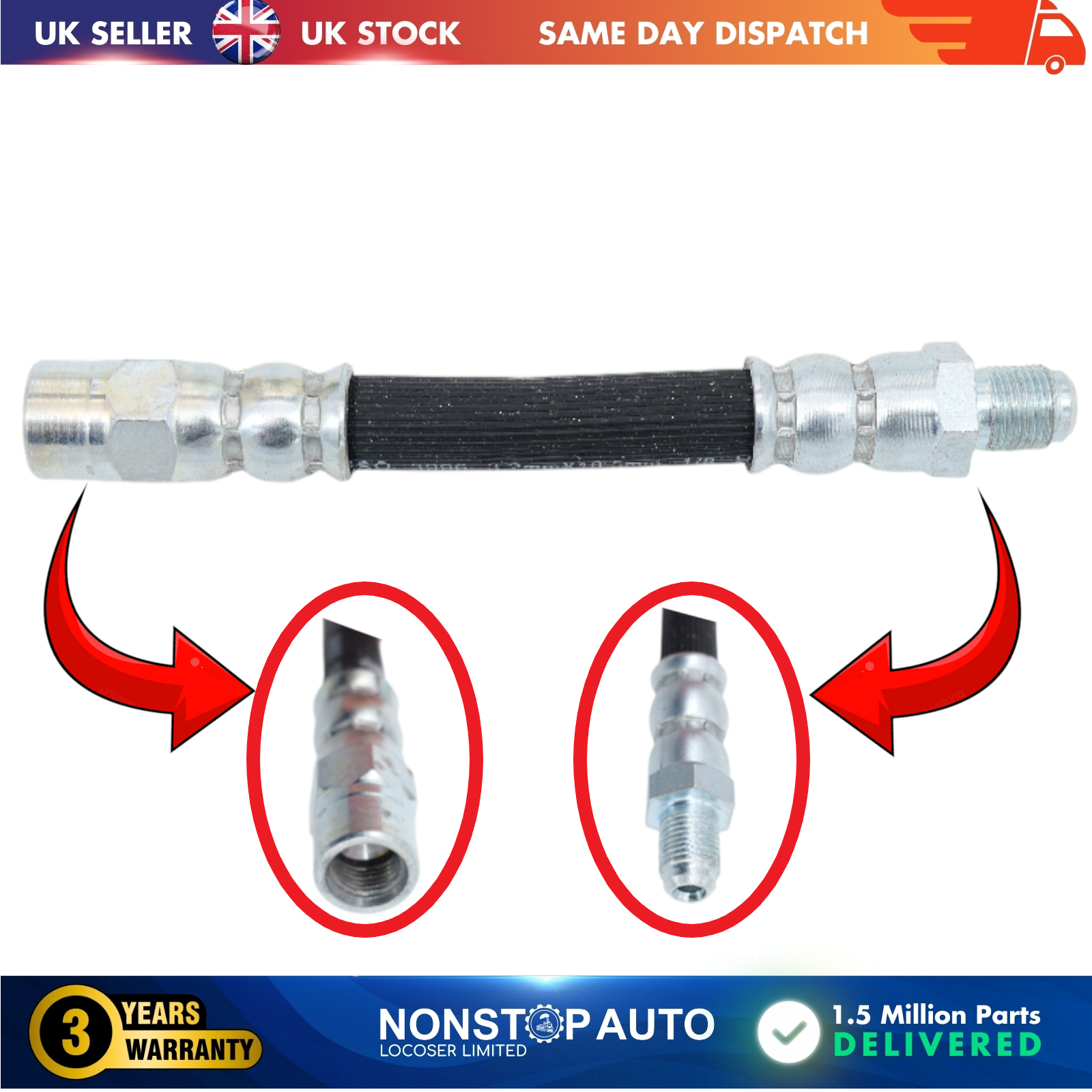 Front Brake Hose Pipe For BMW 5 E34 34321162479