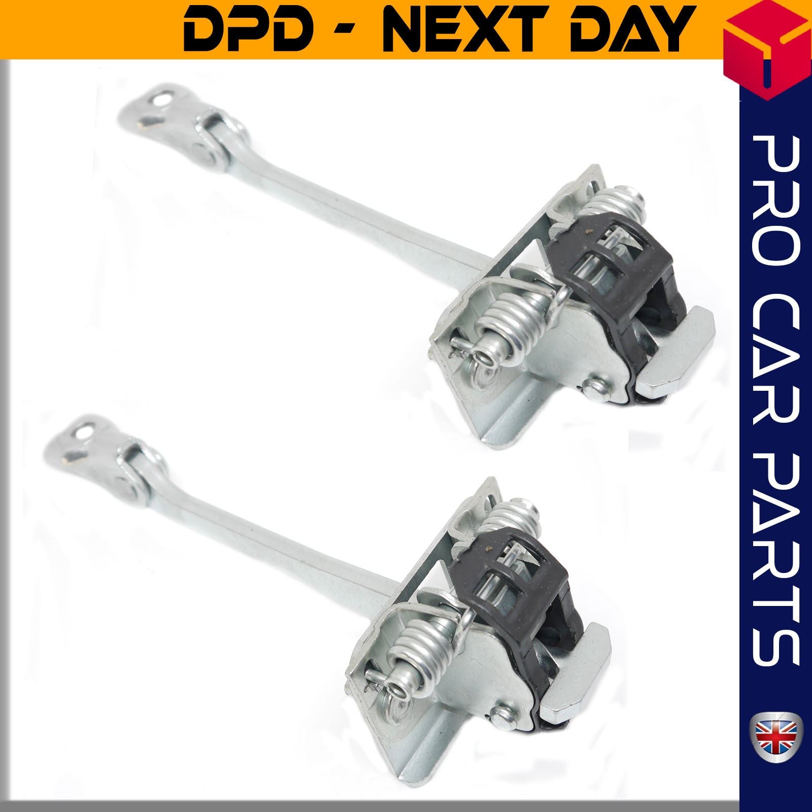 2 X Rear Door Hinge Stop Check Strap Limitery Right and Left Side Fits PEUGEOT 308 I   9181N3