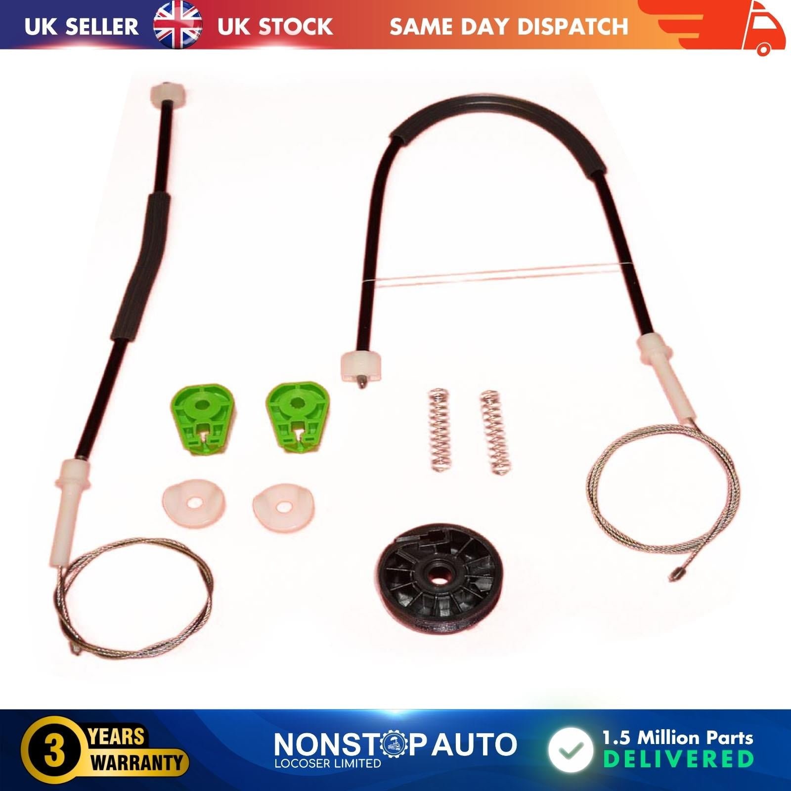 Window Regulator Repair Kit Rear Left Fits PEUGEOT 307 Cabriolet Convert 307CL