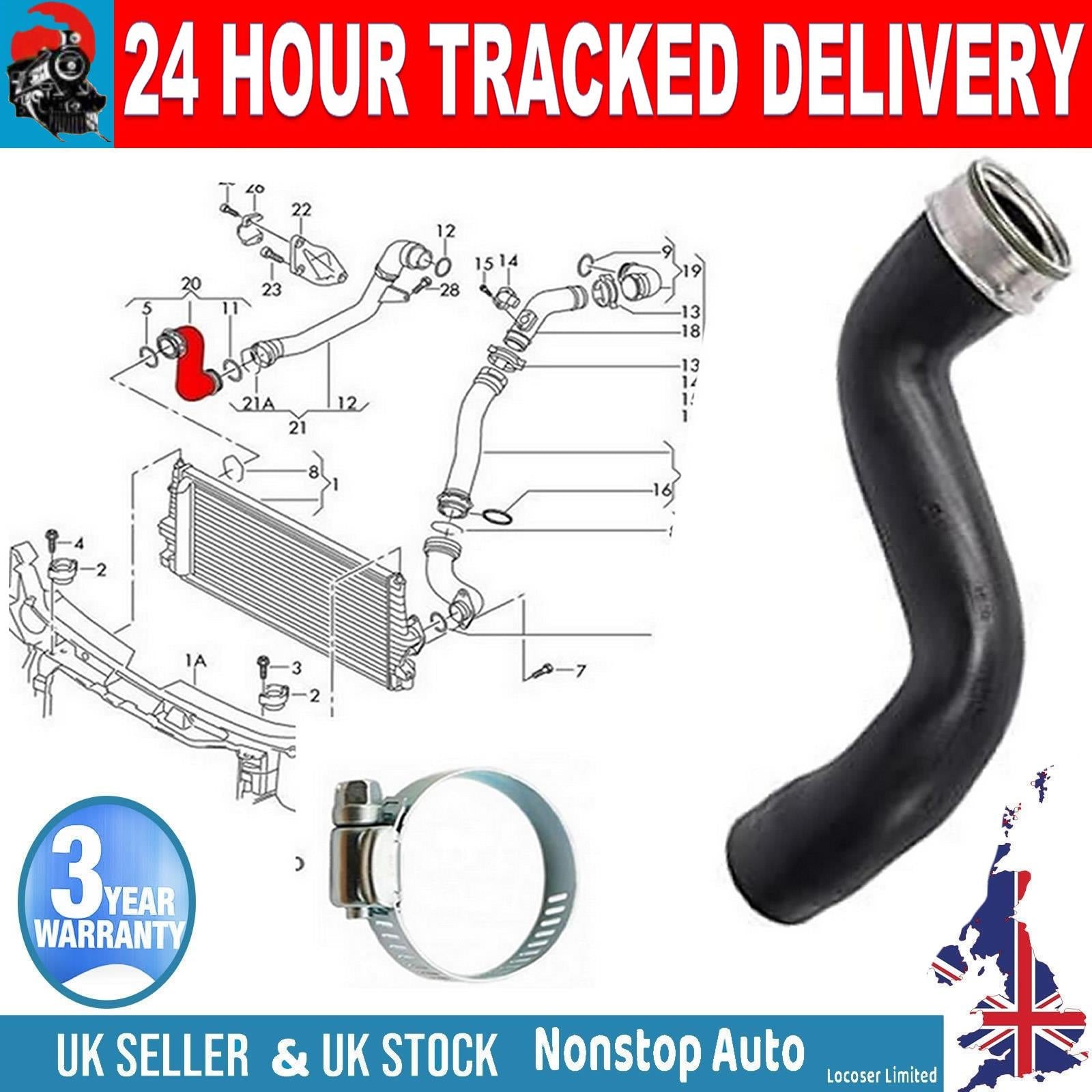 TURBO INTERCOOLER HOSE PIPE FOR AUDI A3 SEAT ALHAMBRA CORDOBA IBIZA III LEON VW POLO SHARAN FORD GALAXY I SKODA FABIA I 7M3145737C