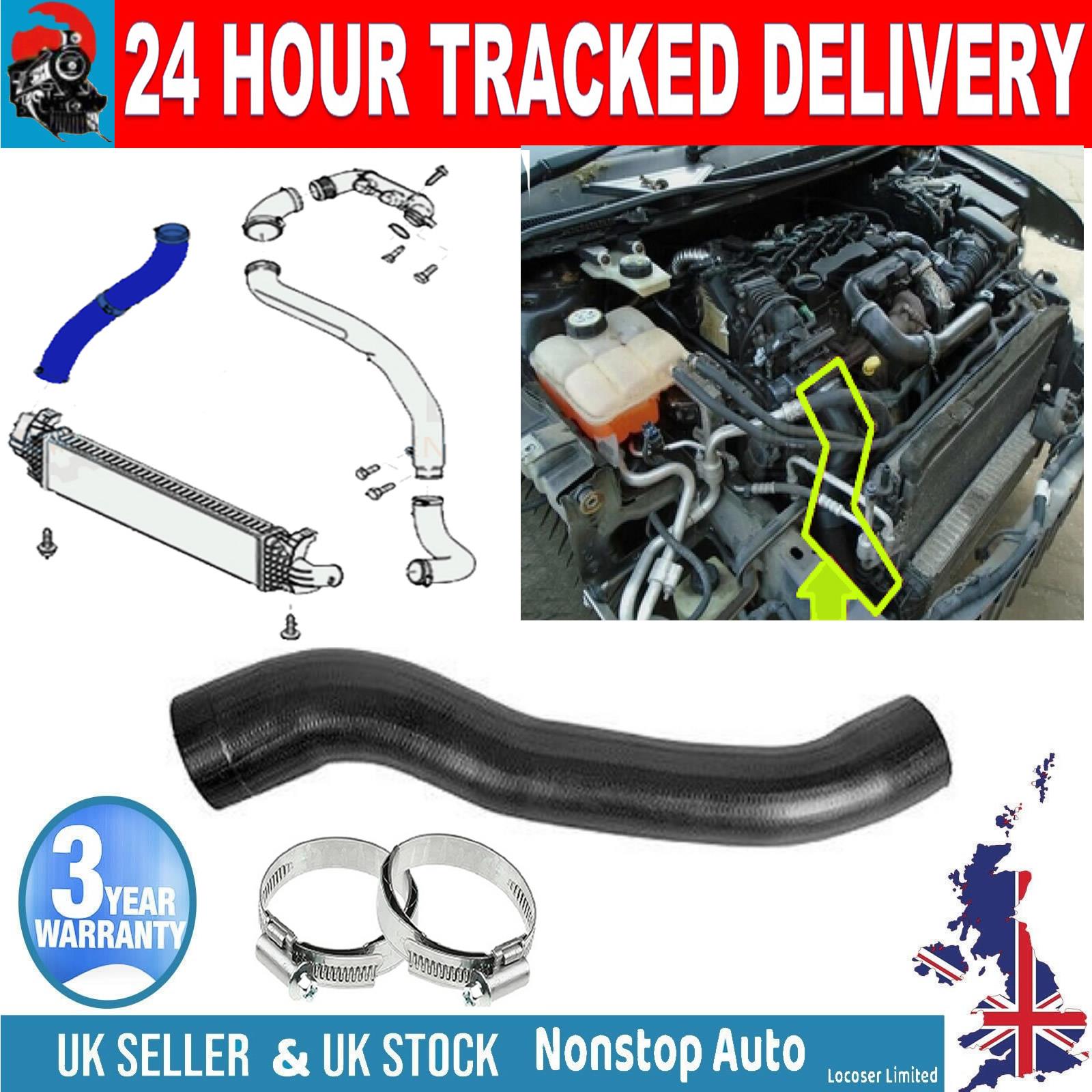 TURBO INTERCOOLER HOSE PIPE   FOR  FORD C-MAX FOCUS C-MAX FOCUS II 1.6 TDCi VOLVO C30 S40 II V50 1.6 D   9M516K863GB
