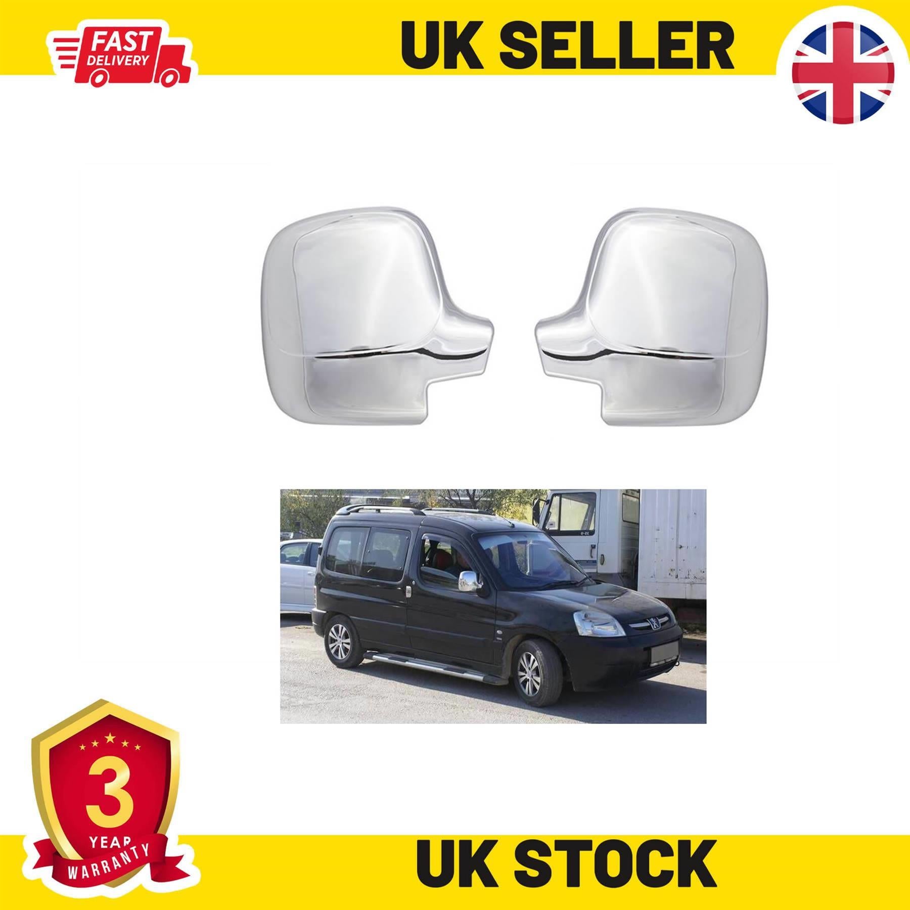 PEUGEOT Partner 96-08 wing mirror cover cap chrome / left&right