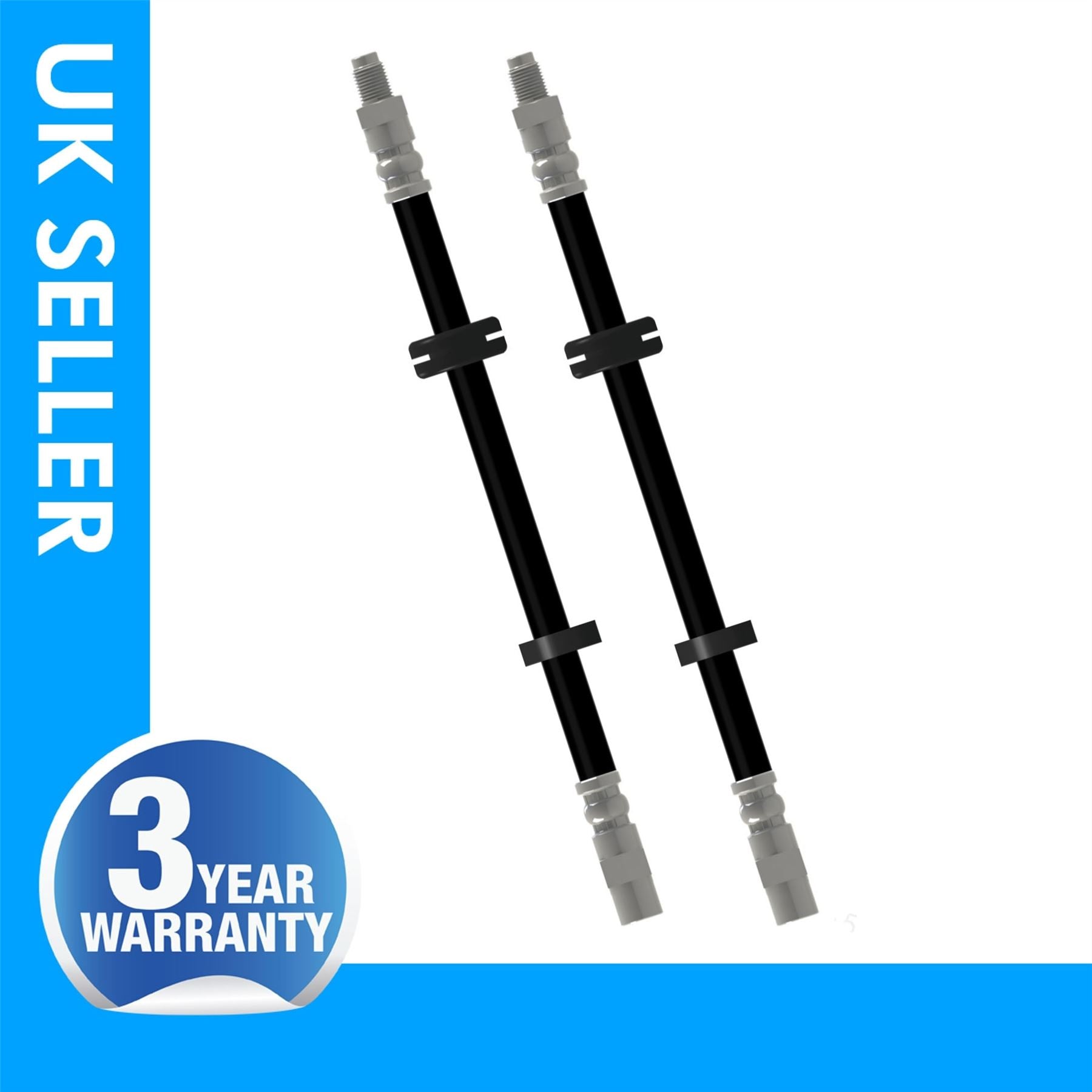 2X Front brake hose Pipe For BMW 5 Series E28 E34 Touring  6 Series E24
