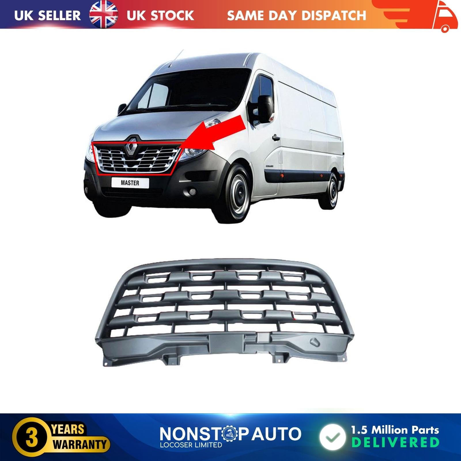 Front Bumper Grill Fits RENAULT Master MK3 623105689R