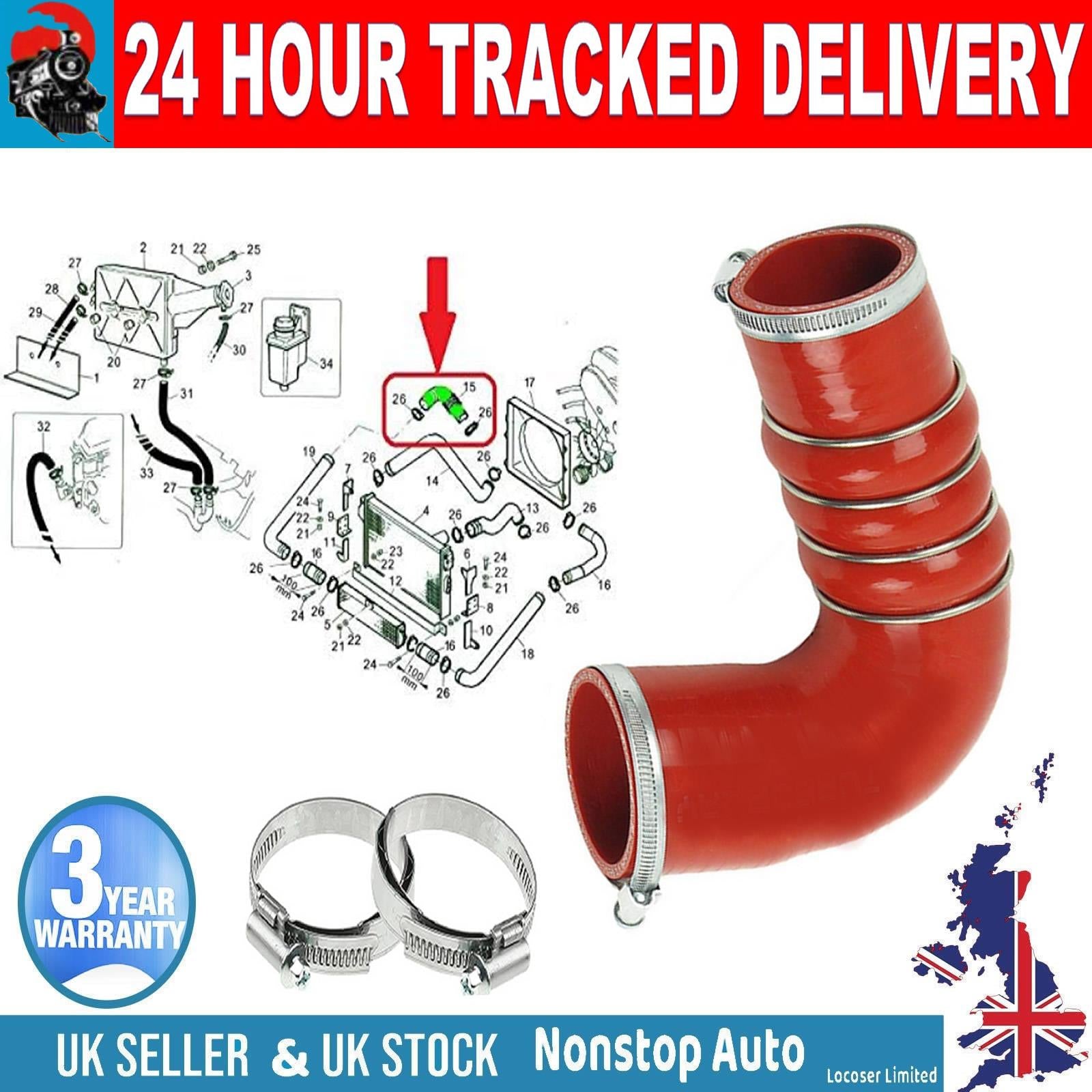 TURBO INTERCOOLER HOSE PIPE SILICONE FOR  IVECO DAILY III IV 504116893