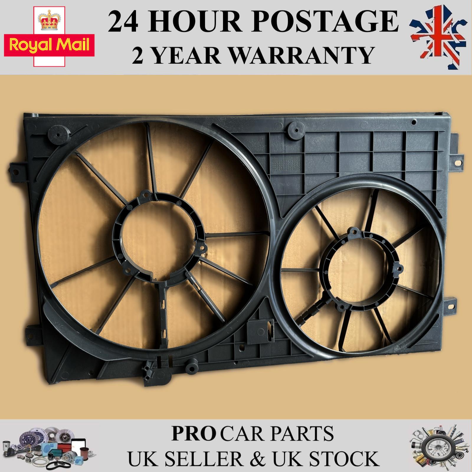 Radiator Twin Fan Cover Cowl Fits VW AUDI SEAT SKODA 1K0121207T 1K0121207BB