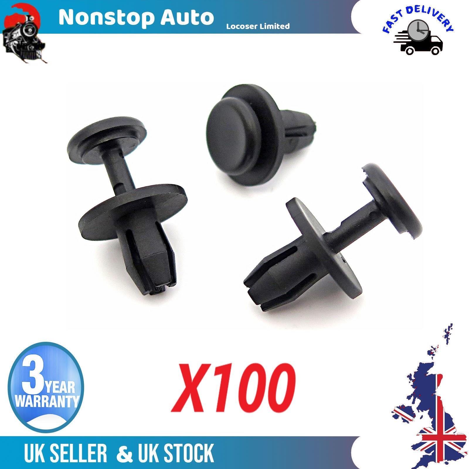 100X Bumper Wheel Arch Inner Lining Splashguard Clips For CITROEN Spacetourer