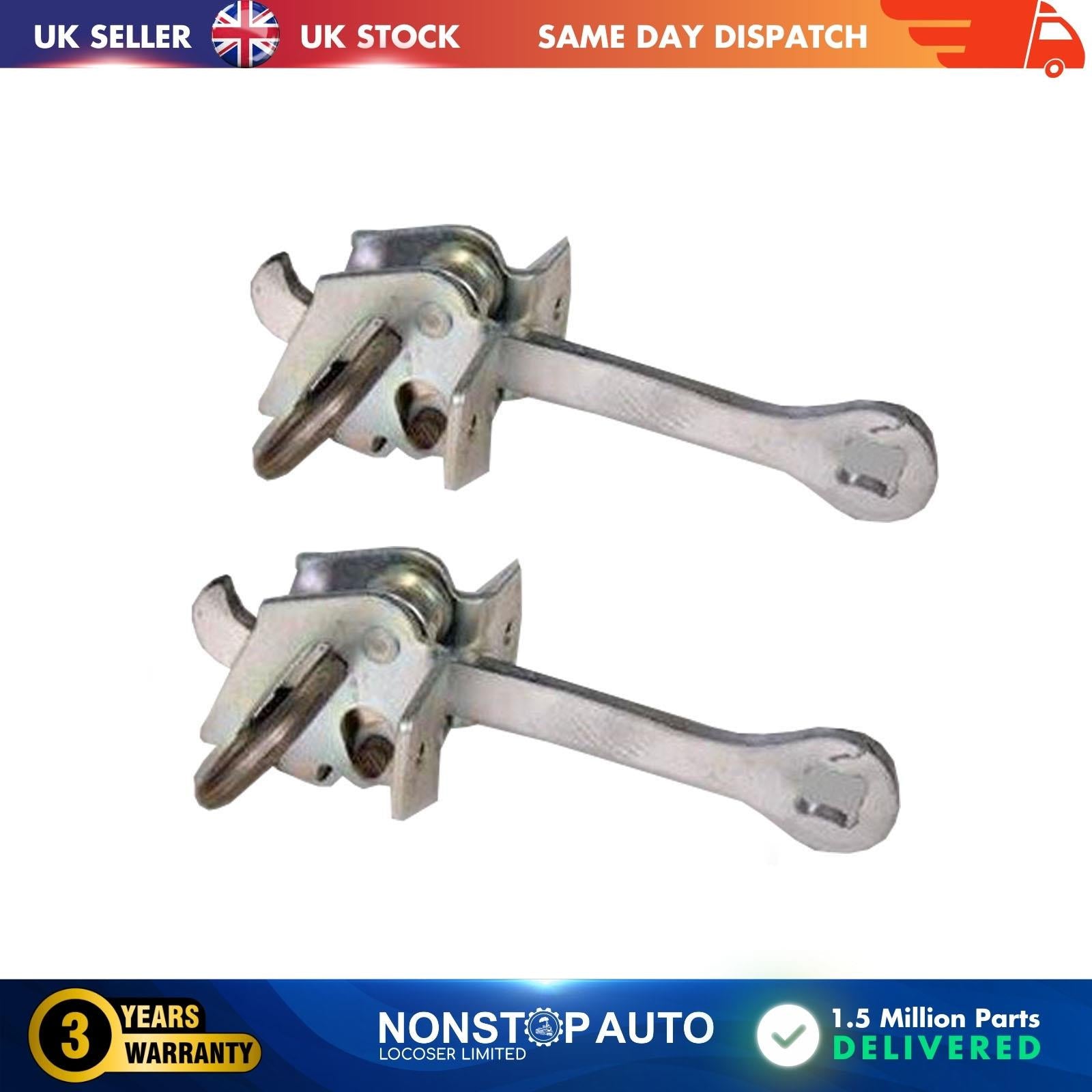 2 X Rear Door Hinge Stop Check Strap Limitery Right and Left Side Fits  VAUXHALL Vectra B 5160229