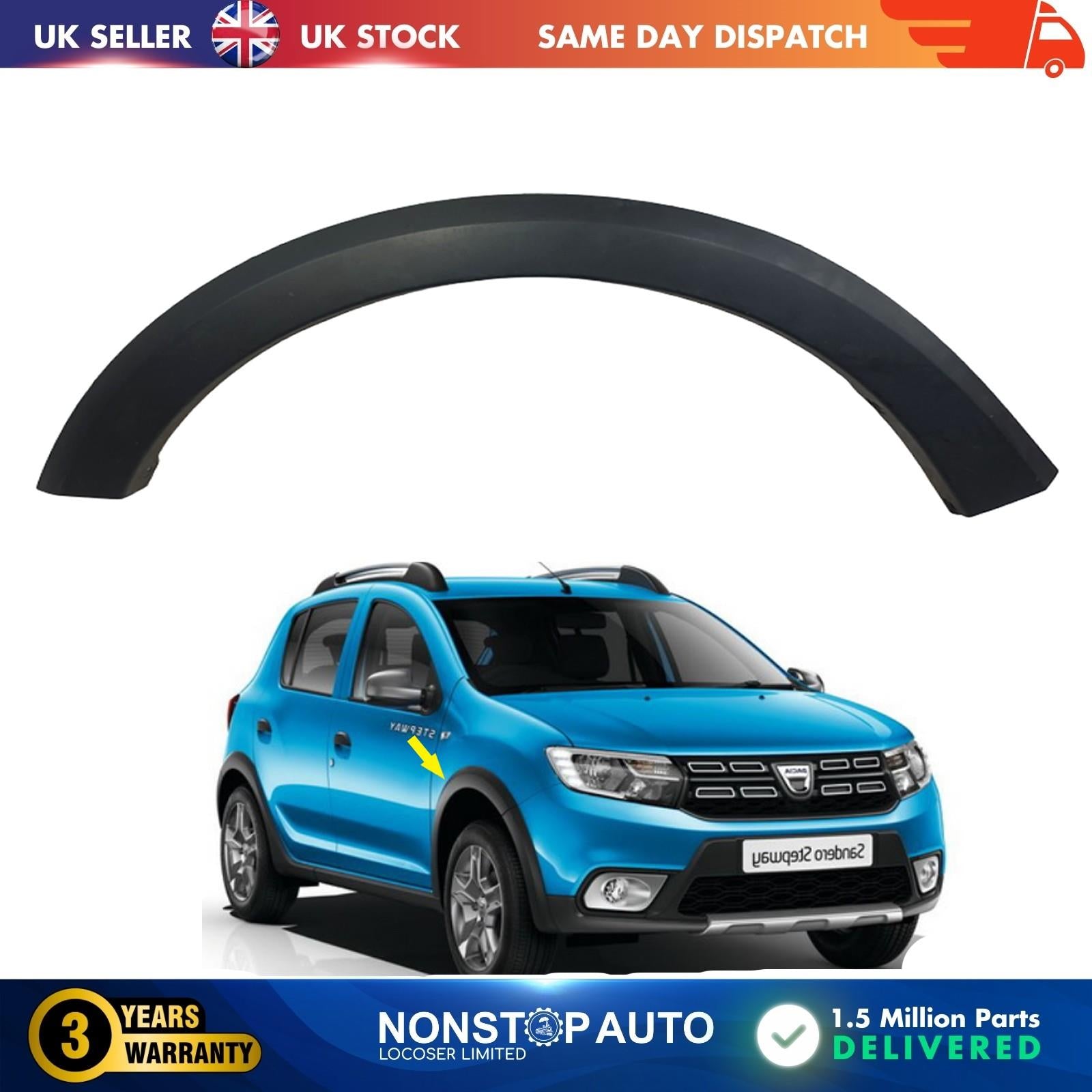 FRONT WHEEL ARCH TRIM RIGHT  SIDE  FOR DACIA SADERO II 638751431R
