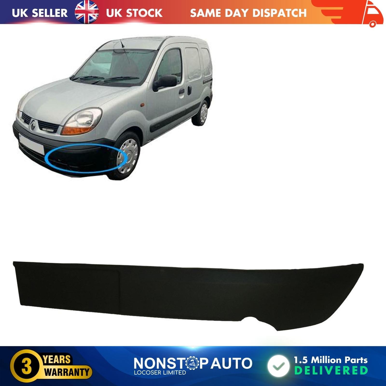 Bumper moulding trim panel strip / front left FOR RENAULT KANGOO Nissan Kubistar
