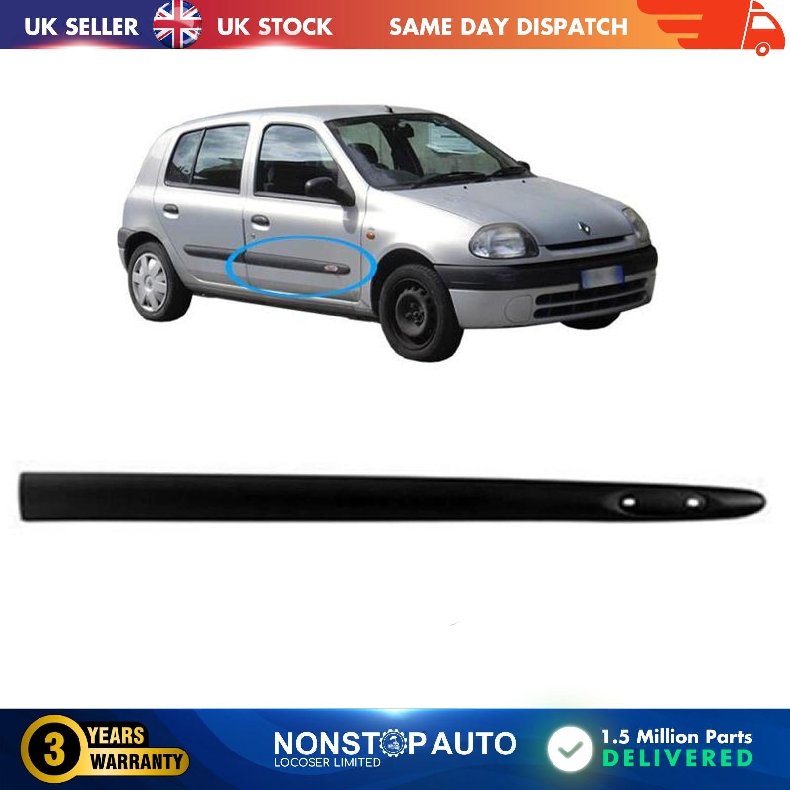 Door Panel Moulding Strap / Front Right 1998-2008 For Renaut Clio