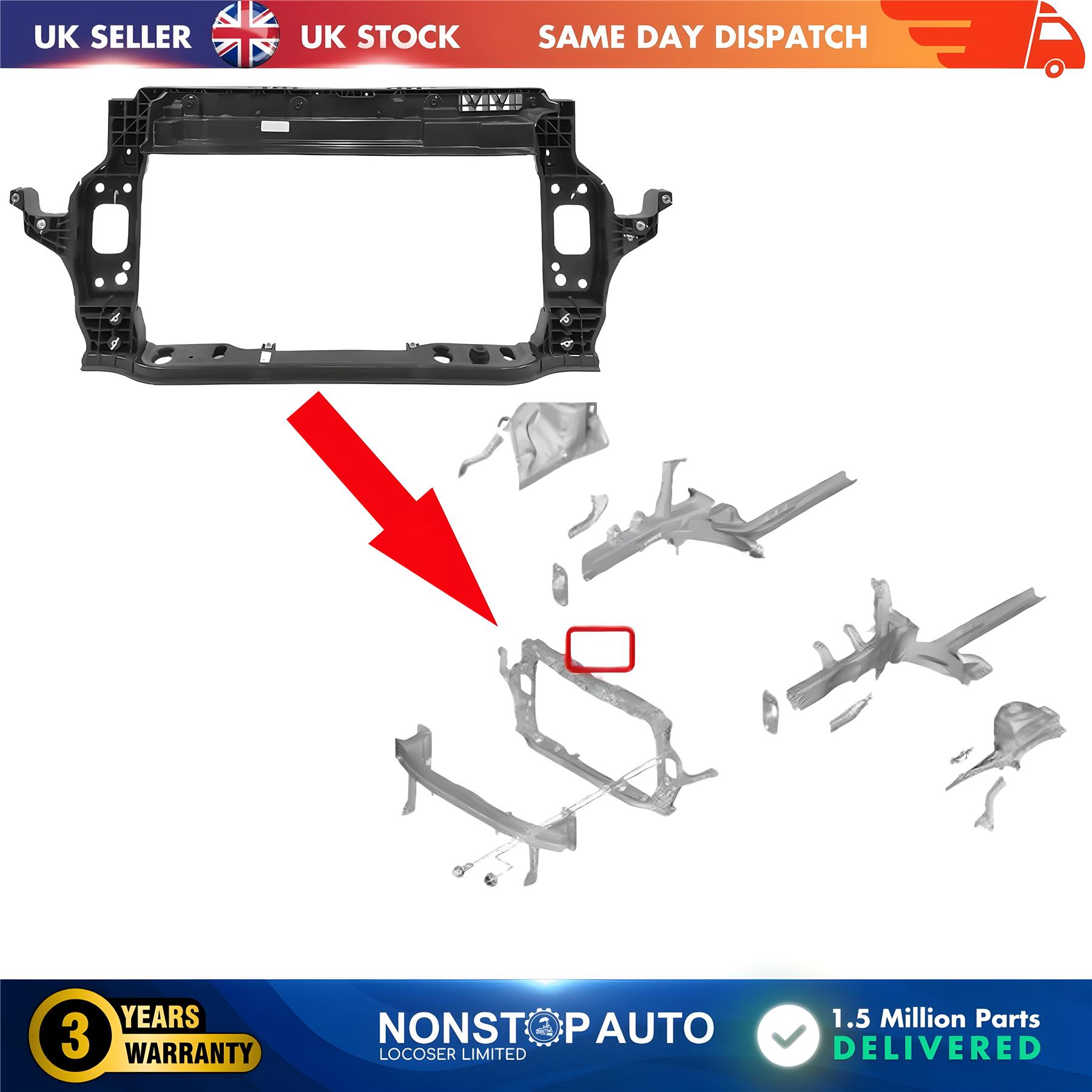 Front Panel Slam Panel For HYUNDAI i20 III 2020 on 64101Q0000