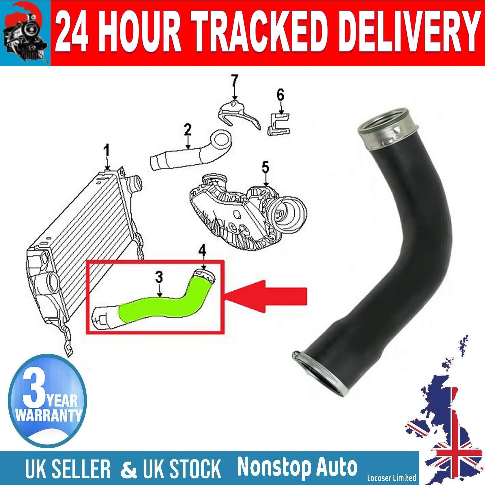 TURBO INTERCOOLER HOSE PIPE FOR JEEP GRAND CHEROKEE CRD   55037962AA