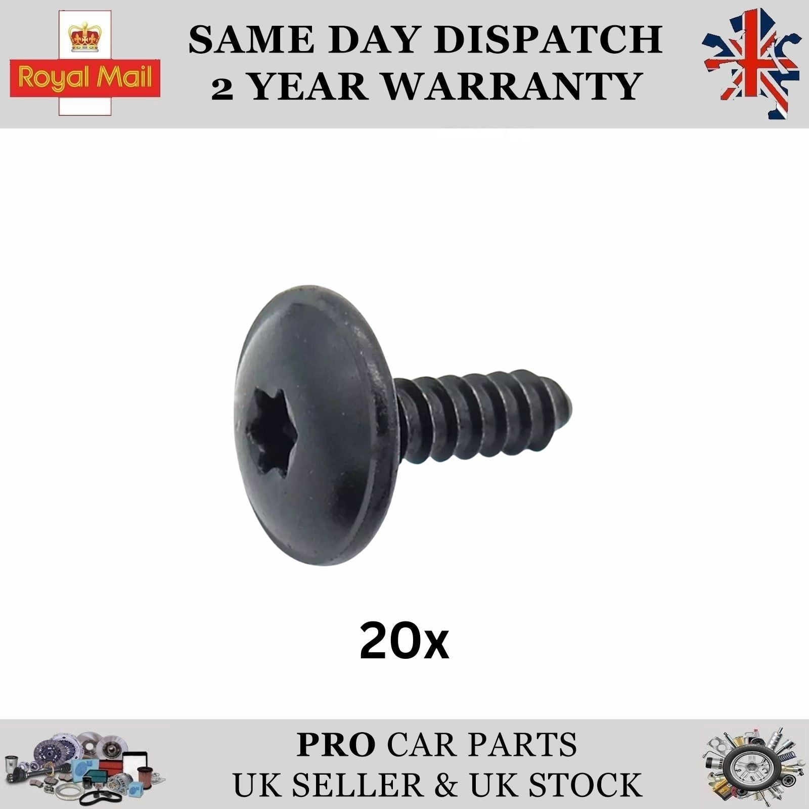 20X Wheel Arch Inner Liner Splash Guard Torx Screw Clips For SEAT N90775001