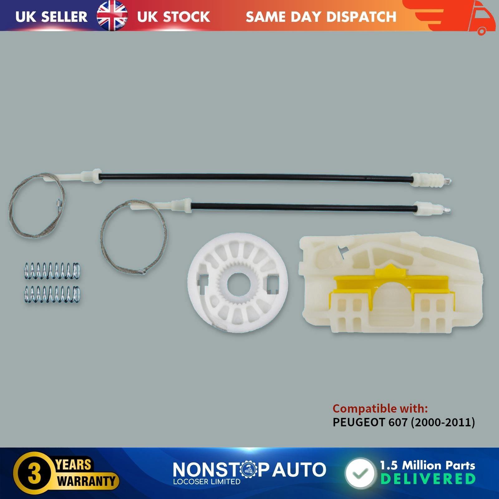 Window Regulator Repair Kit Rear Left Fits PEUGEOT 607 922358 922396