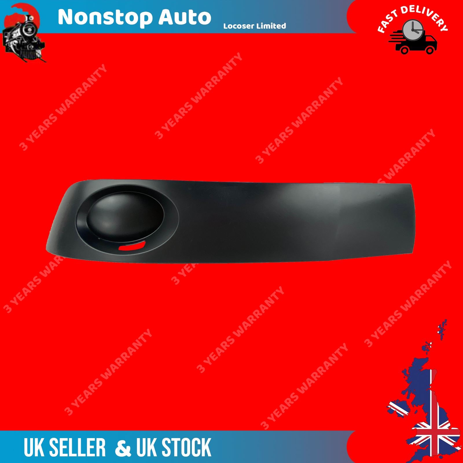 FITS VW TRANSPORTER T5  front bumper GRILL TRIM BOTTOM PAINTABLE LEFT 7E5807489