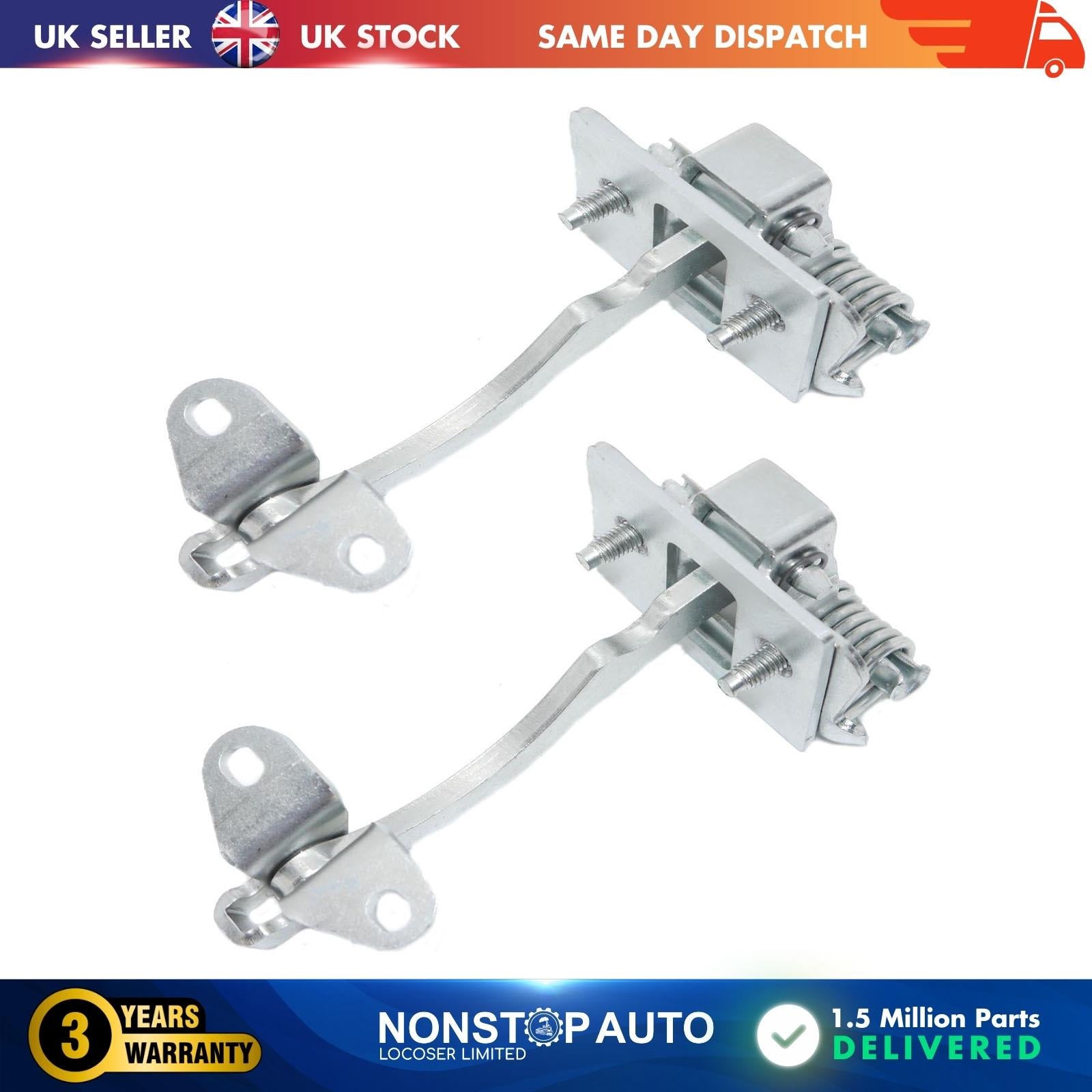2 X Front Door Hinge Stop Check Strap Limitery Right and Left Side Fits PEUGEOT 306 II   9181E5