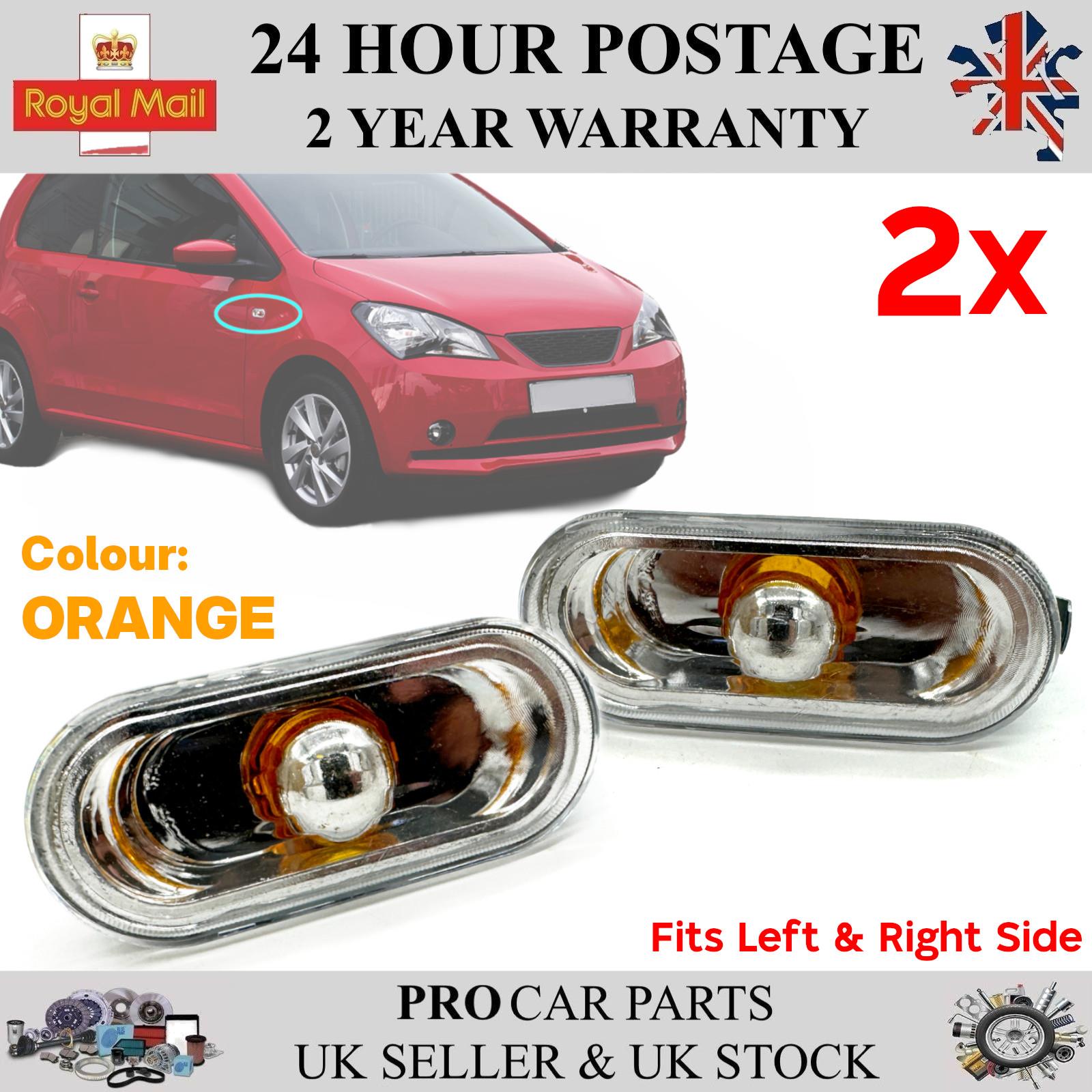 2x Turn Signal Indicator Left or Right For VW Caddy III Golf MK4 Seat Leon 2K0949117B