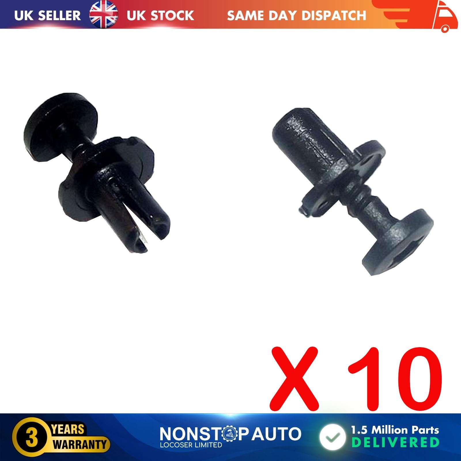 10 X For AUDI Interior Trim Panel Push-Type Retainer Clips 7L6 868 307, 8Z0 857 784 0160