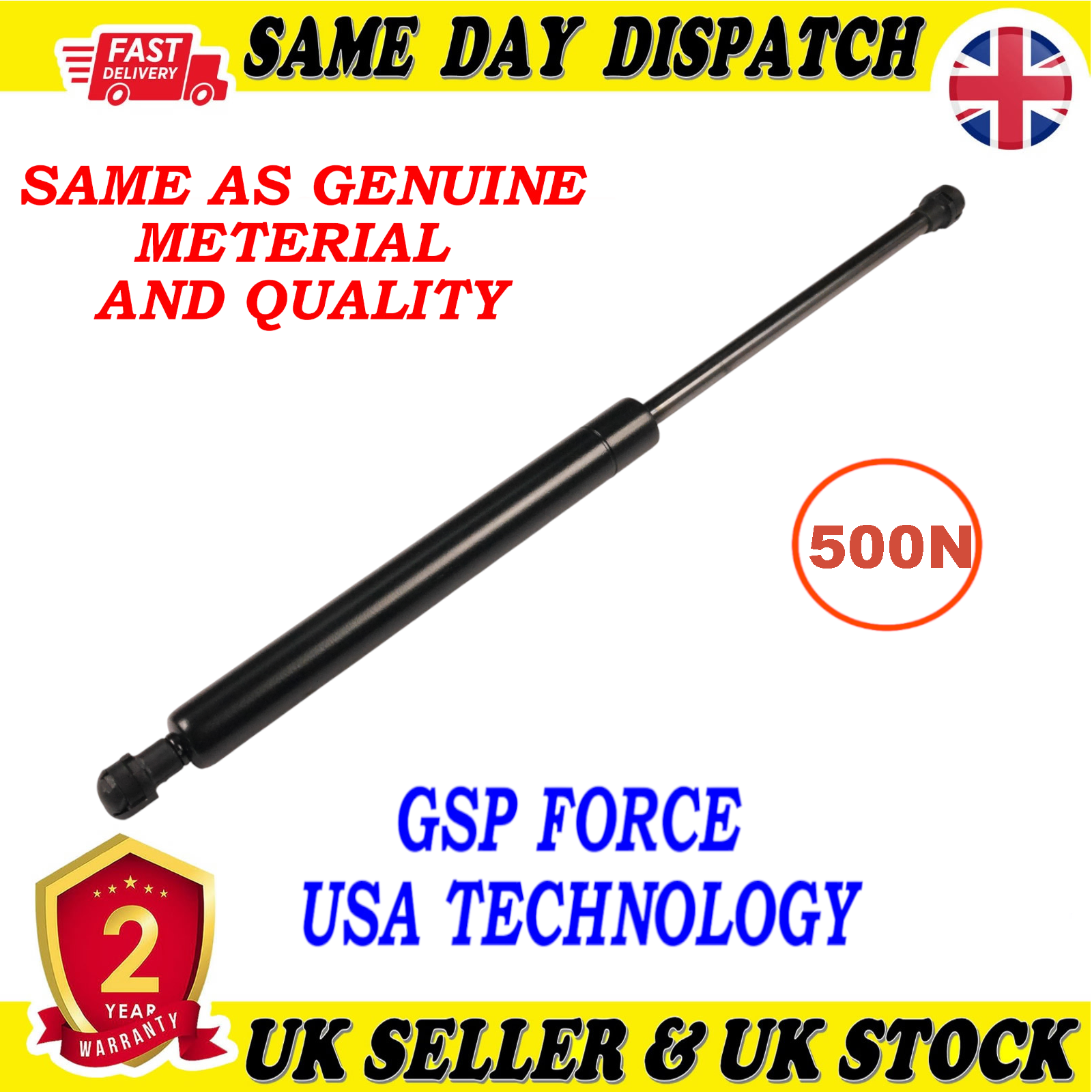 TAILGATE BOOT GAS STRUTS 500 Newton FOR HONDA JAZZ II 04741SAA000