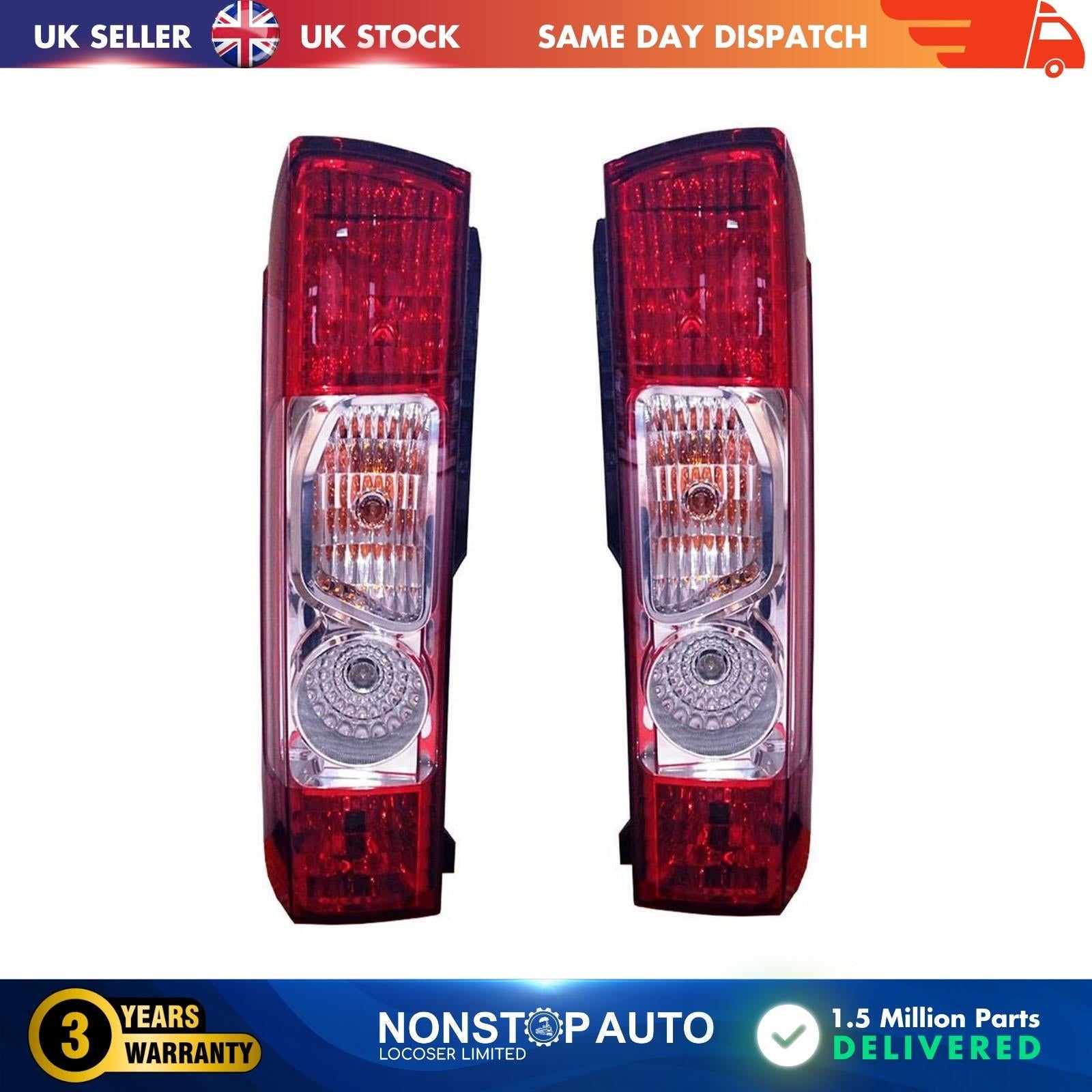 2X Rear Tailgate Light Lamp Right and Left For PEUGEOT Boxer 2006-2014