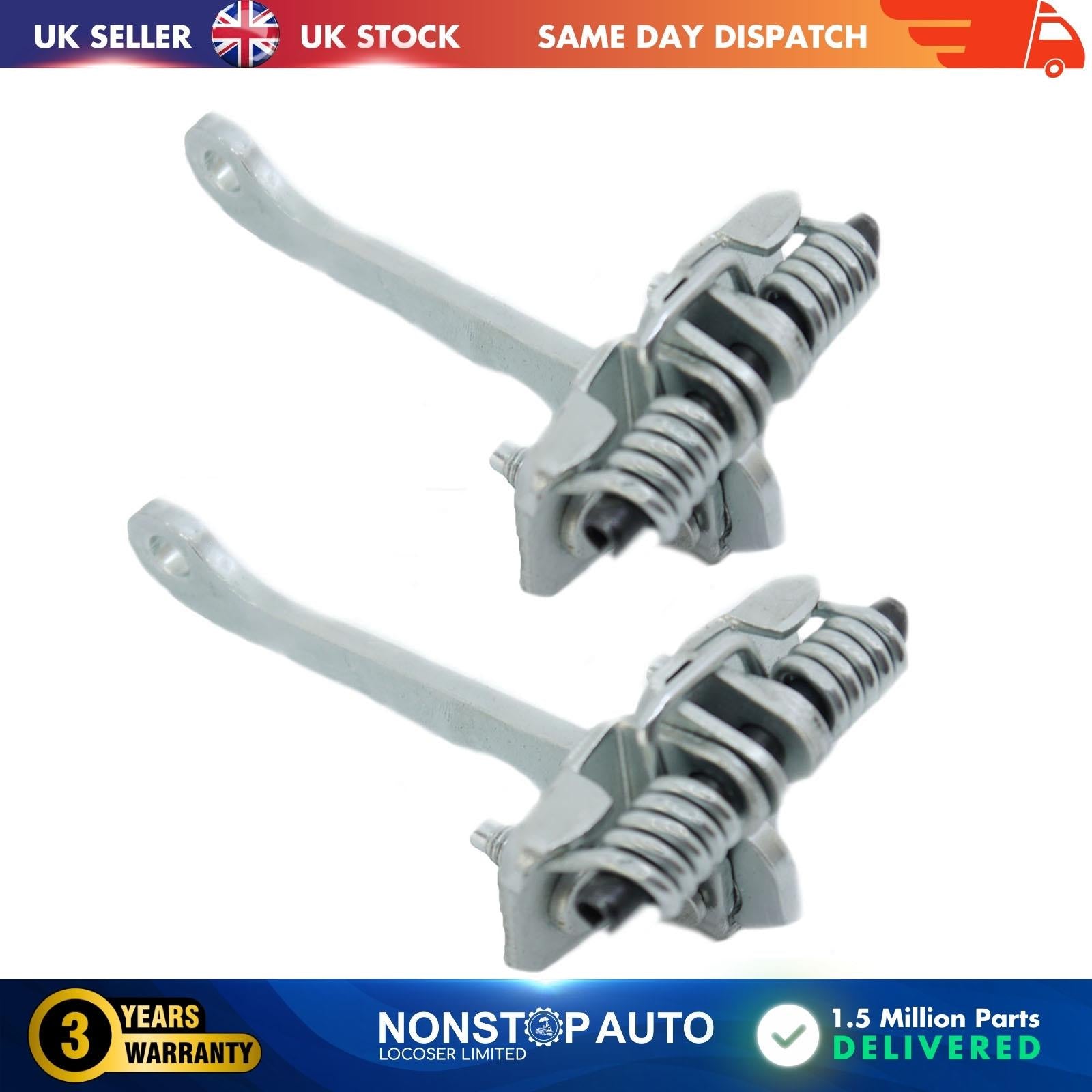 2 X Rear Door Hinge Stop Check Strap Limitery Right and Left Side Fits PEUGEOT 106  I CITROEN Saxo  9181H4 918166 9181A6