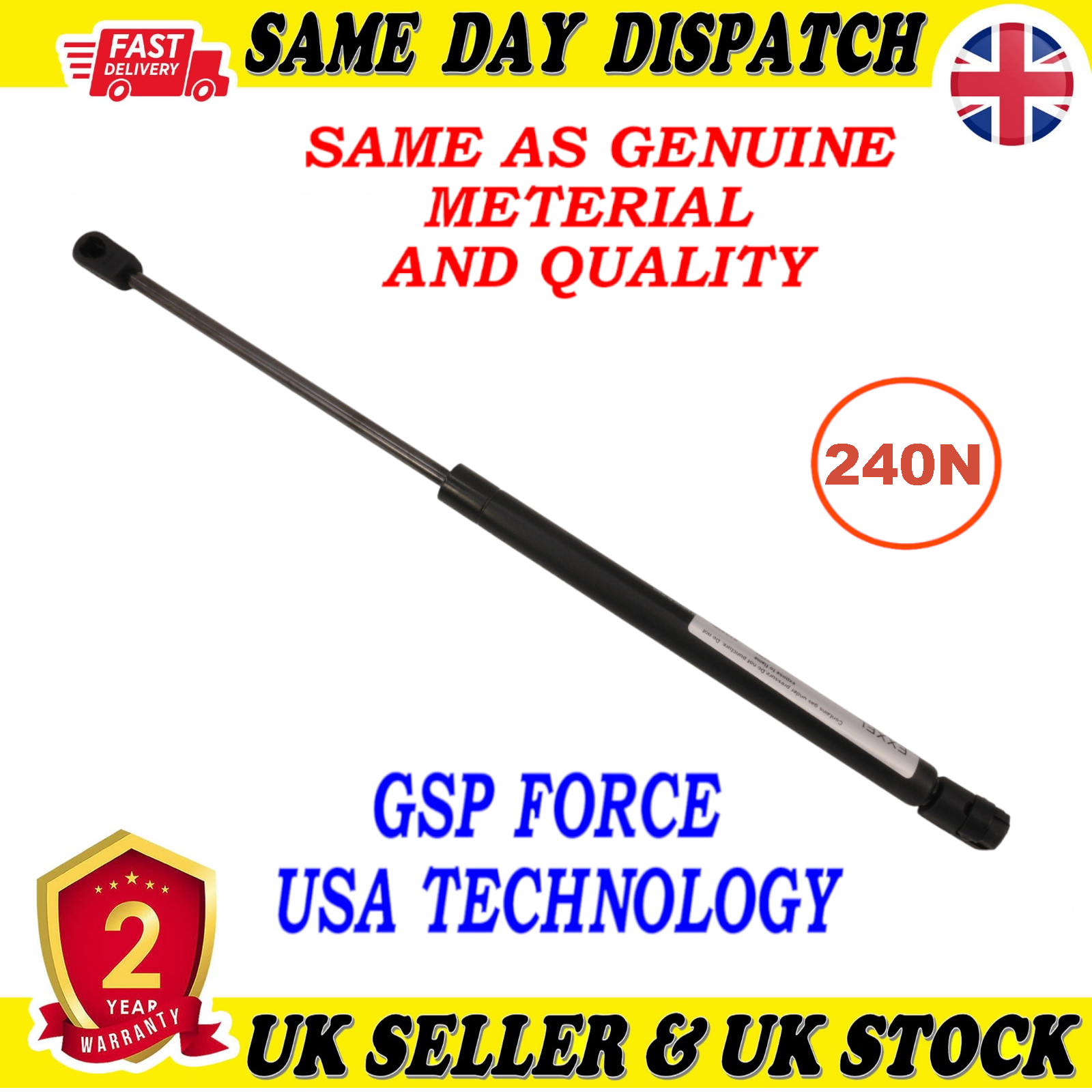 TAILGATE BOOT GAS STRUTS 240 Newton FOR HYUNDAI ix55 811603J000