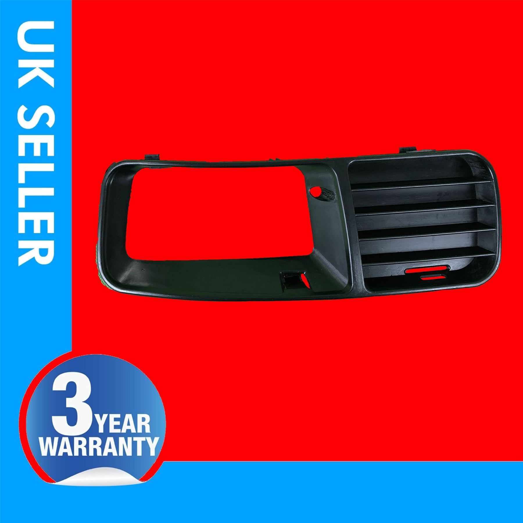 VOLKSWAGEN POLO CADDY FRONT BUMPER GRILL BOTTOM FOG LIGHT LEFT 6K5853665
