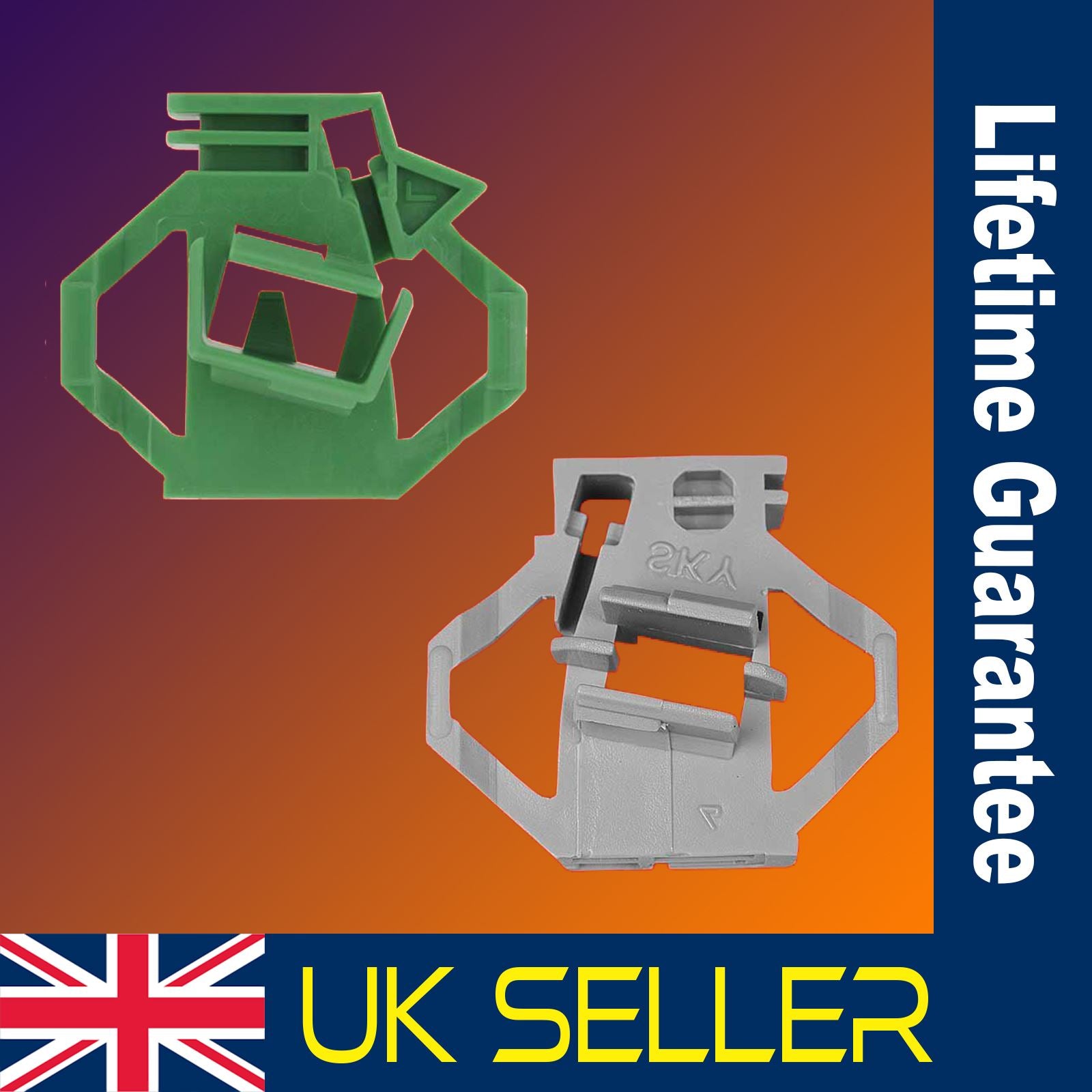 Volkswagen POLO Front Left Window Regulator Kit / Plastic Clips