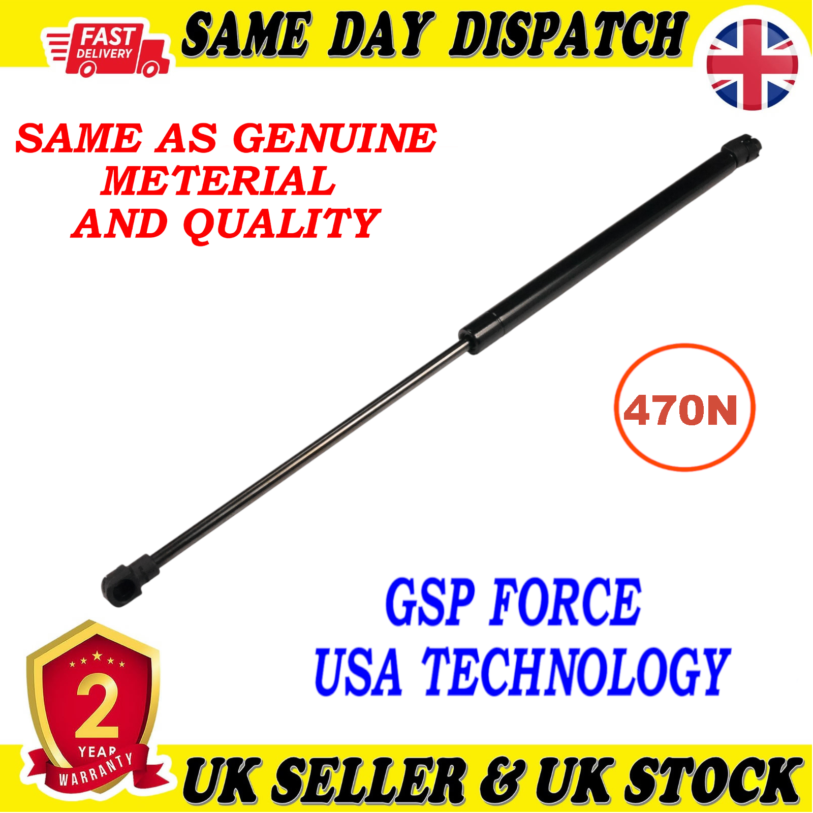 TAILGATE BOOT GAS STRUTS 470 Newton FOR VW BORA GOLF IV PASSAT B5 SEAT CORDOBA 3B9827550