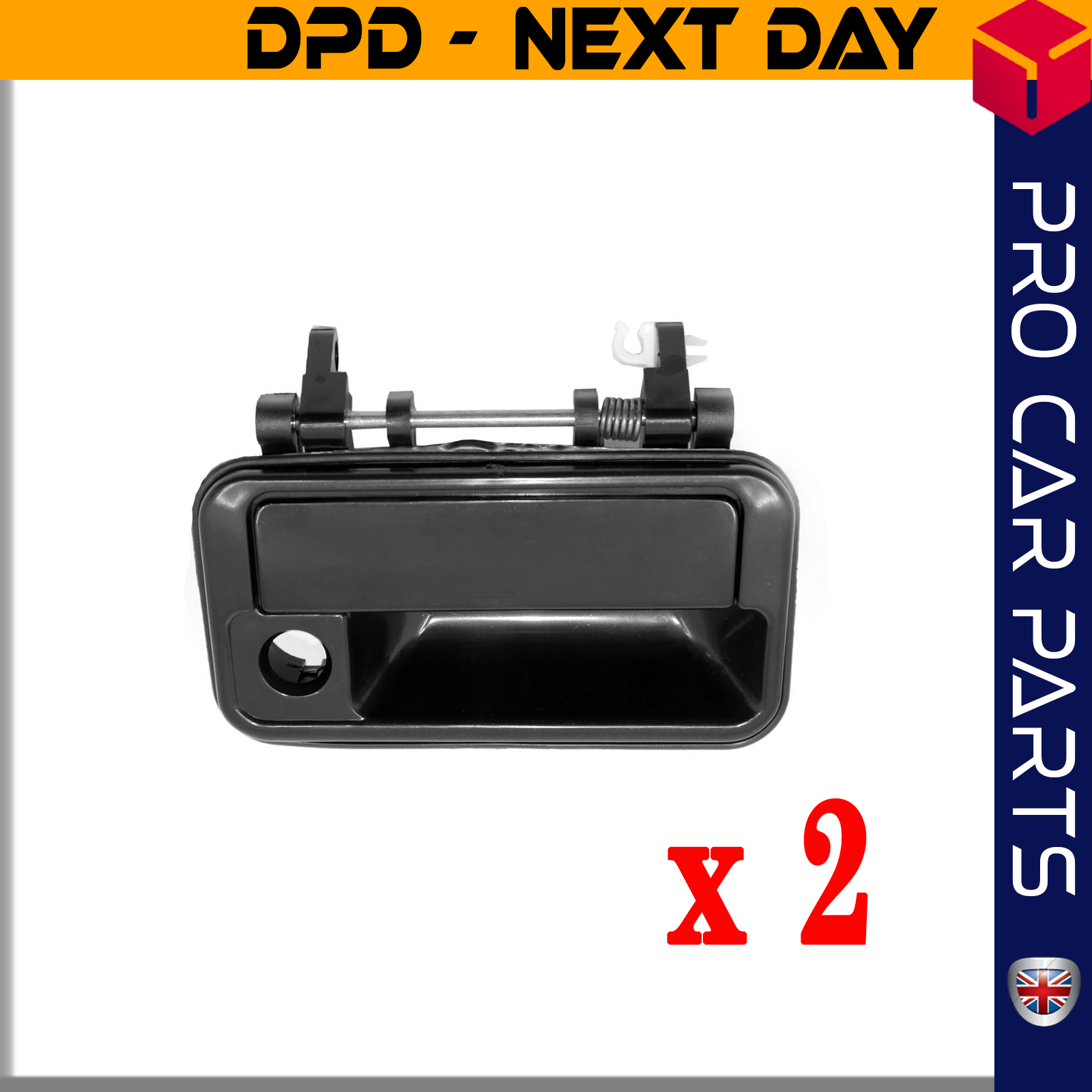 2X Front Door Handle Outer Right Side Fits SUZUKI Cultus II Swift II