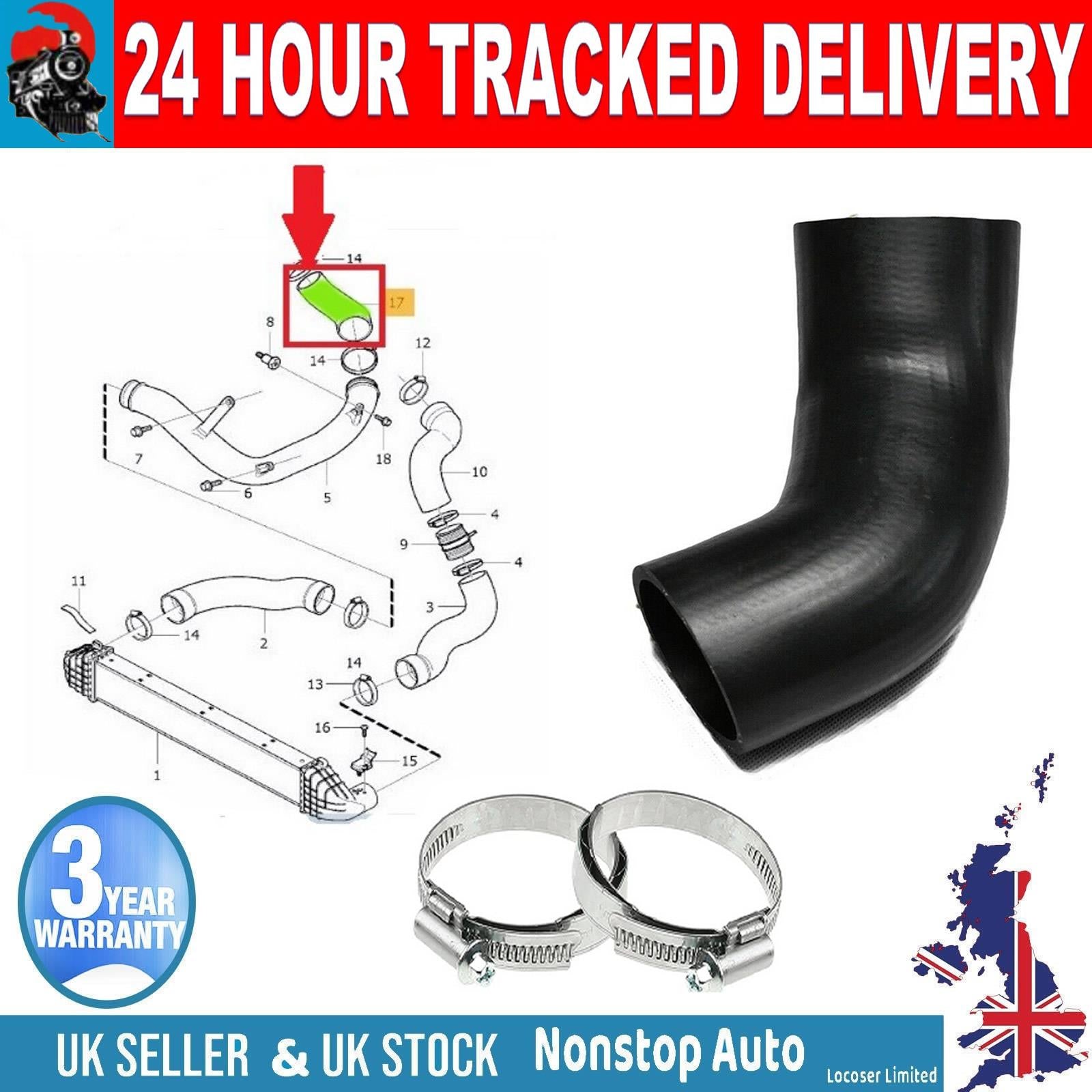 TURBO INTERCOOLER HOSE PIPE FOR VOLVO  S60 S80 V60 V70 XC60 XC70 2.4  31274235