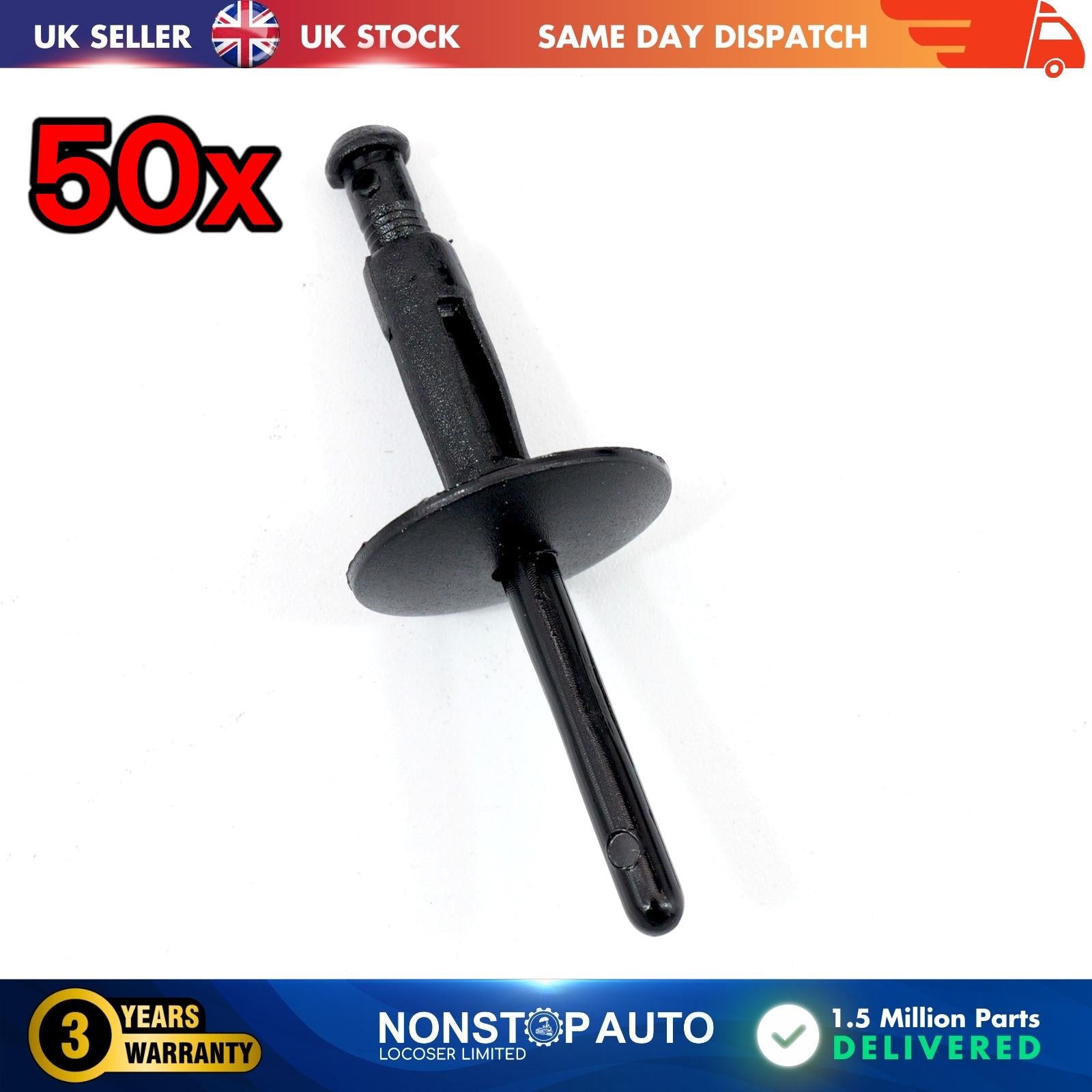 50X Wheel Arch Moulding Panel Trim Clips Fits BMW E90-E91 Z4 E85-E86 X3-X5-X6