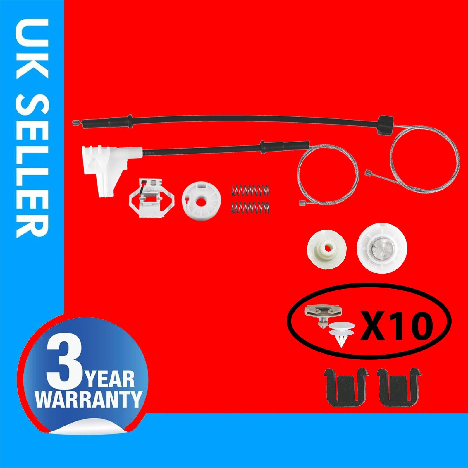FOR VW POLO CLASSIC WINDOW REGULATOR REPAIR KIT REAR LEFT