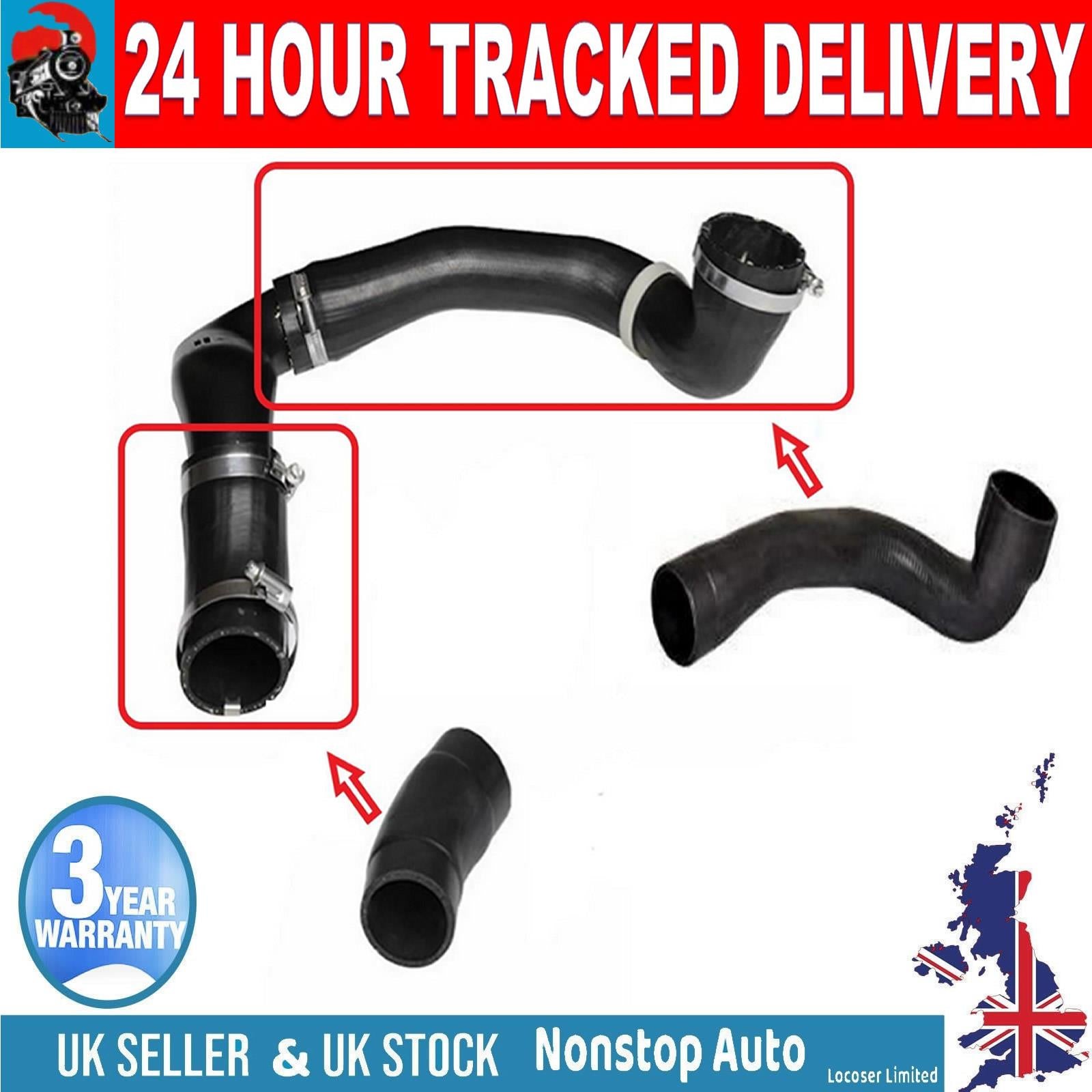 Turbo Intercooler Inlet Manifold Hose Set For LAND ROVER Freelander II 2.2 TD4 LR002589 LR066429