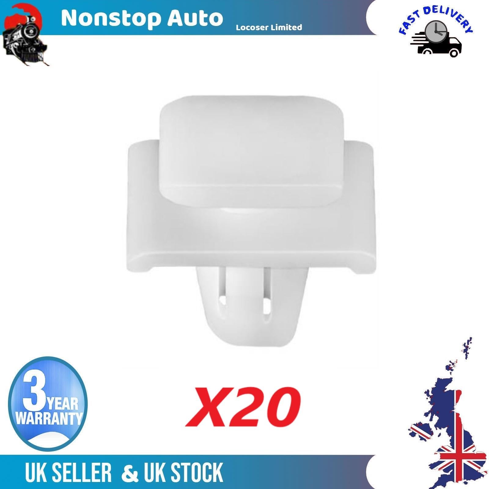 20X Side Door Moulding Panel Trim Strip Plastic Clips For HONDA